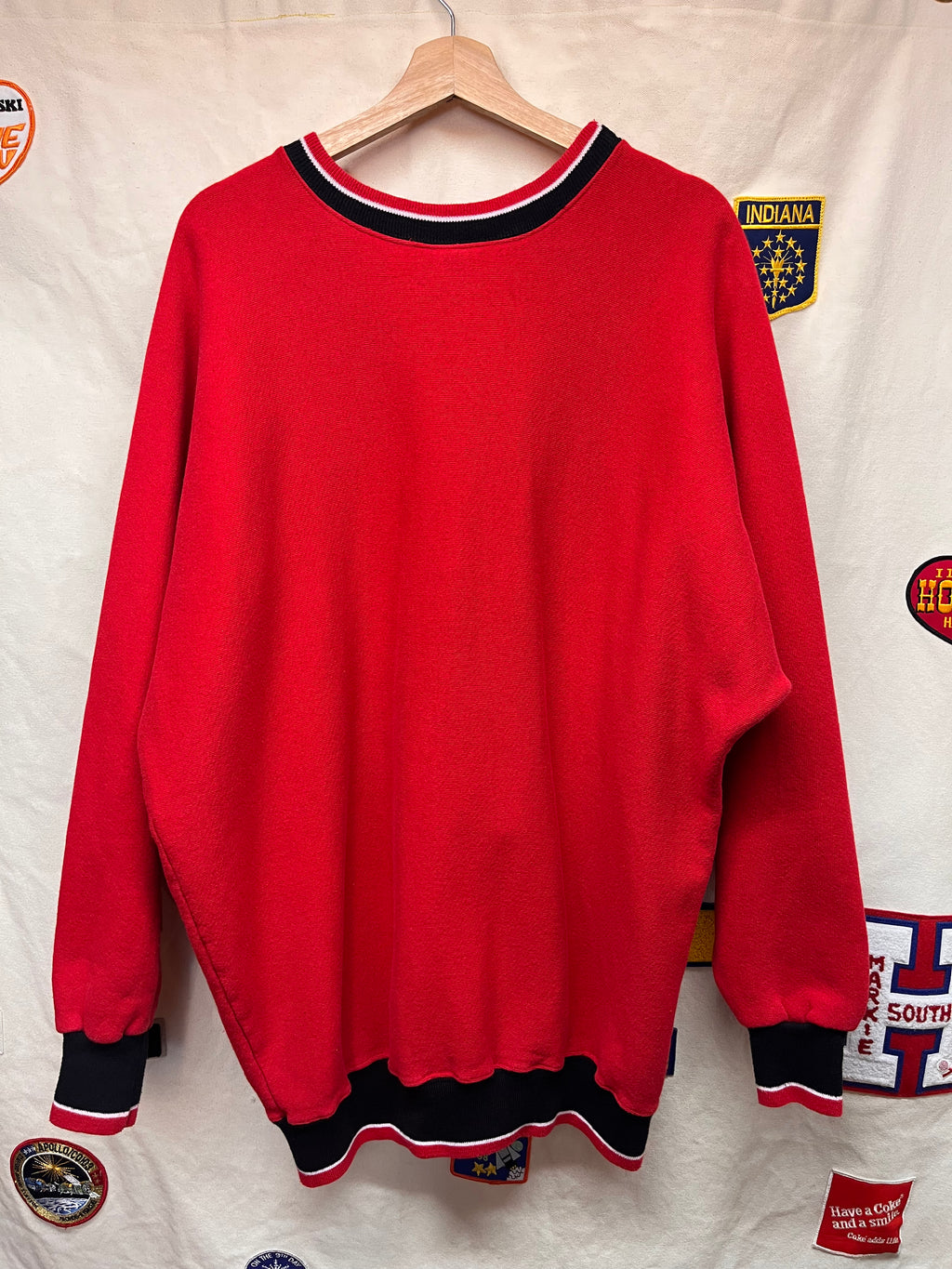 Vintage University of Nebraska Huskers Legends Spellout Crewneck Sweatshirt: XL