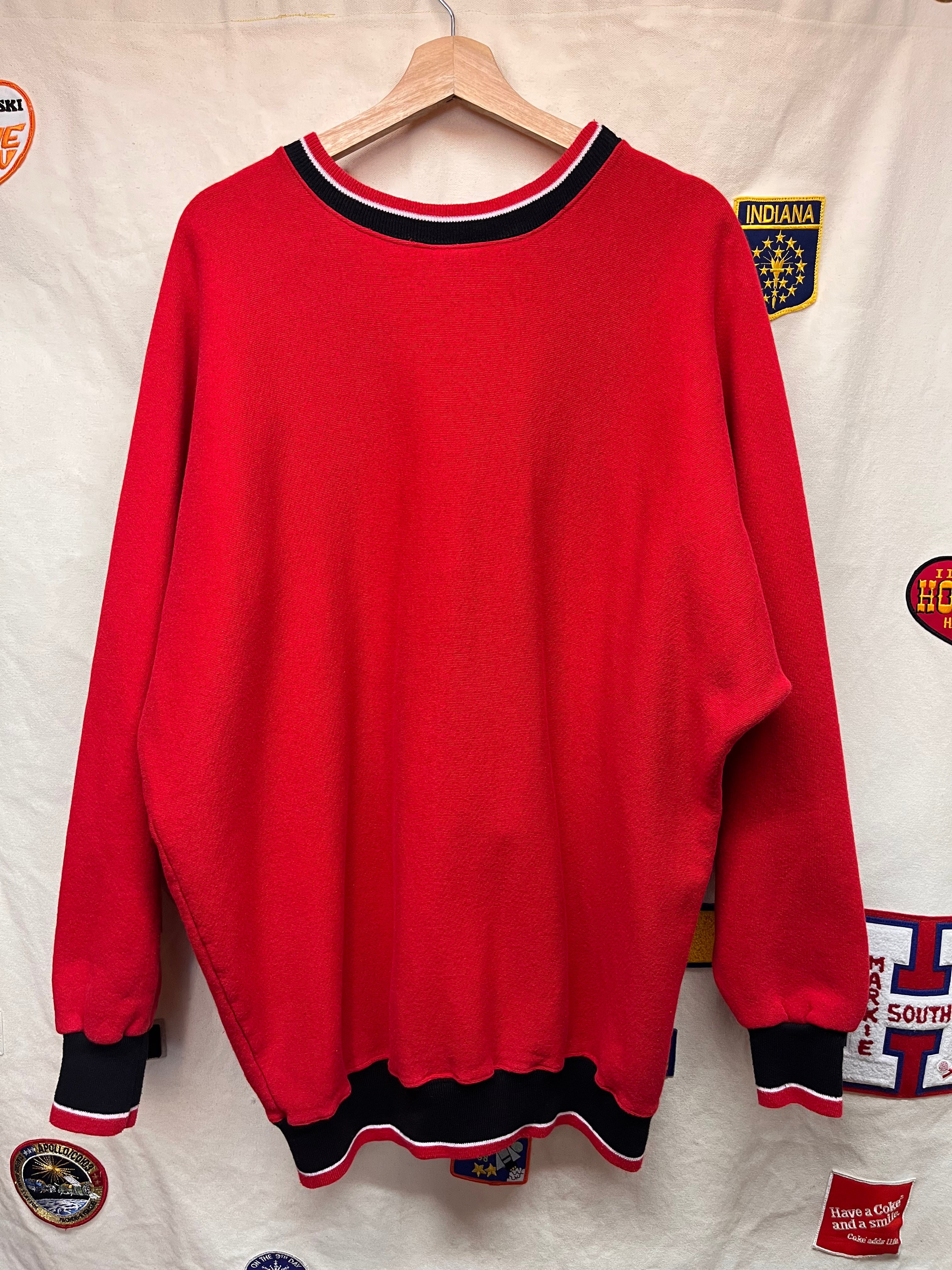Vintage University of Nebraska Huskers Legends Spellout Crewneck Sweatshirt: XL