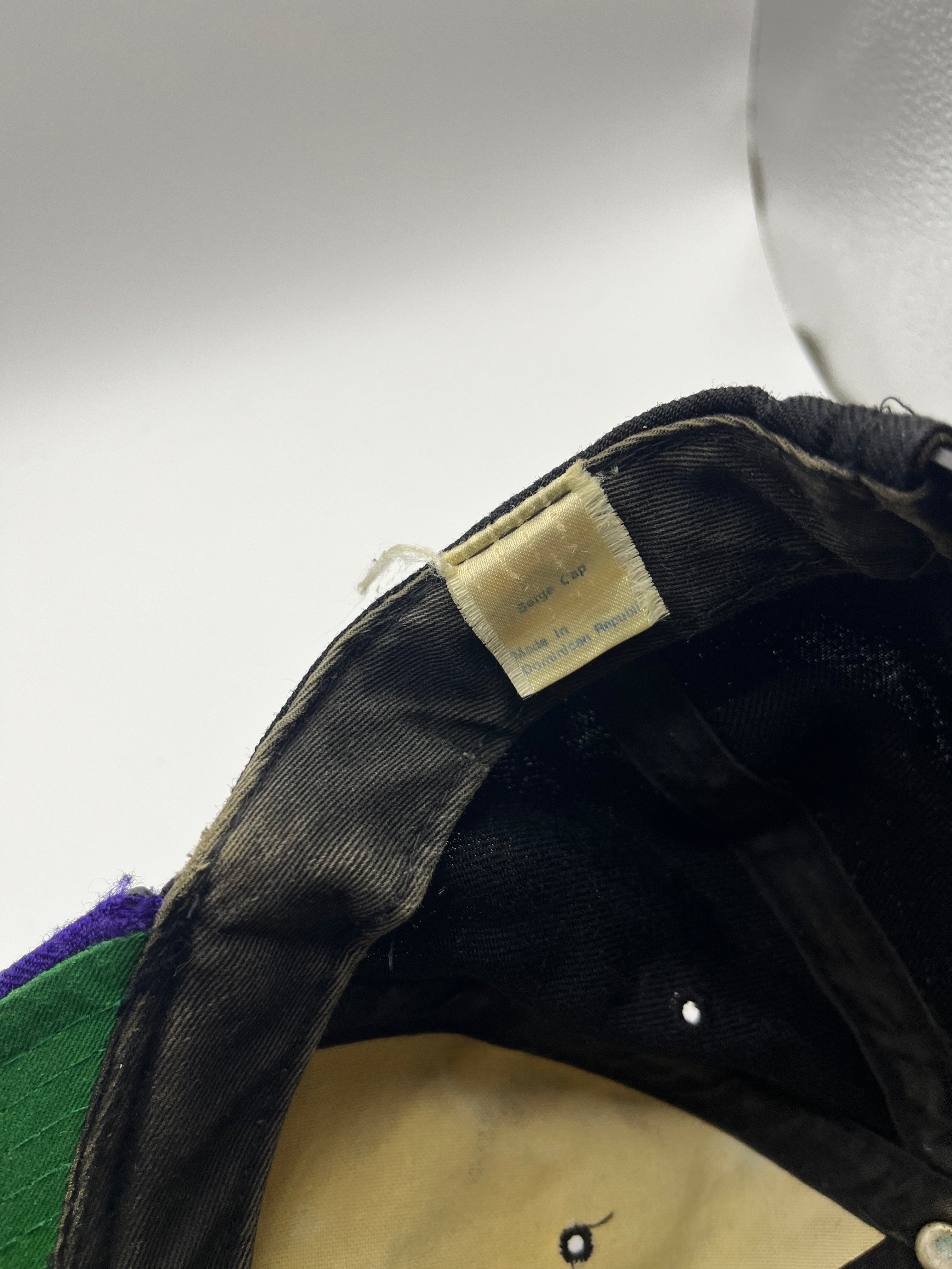 Vintage REM Automatic For The People Band 90's Distressed Black Purple Snapback Hat