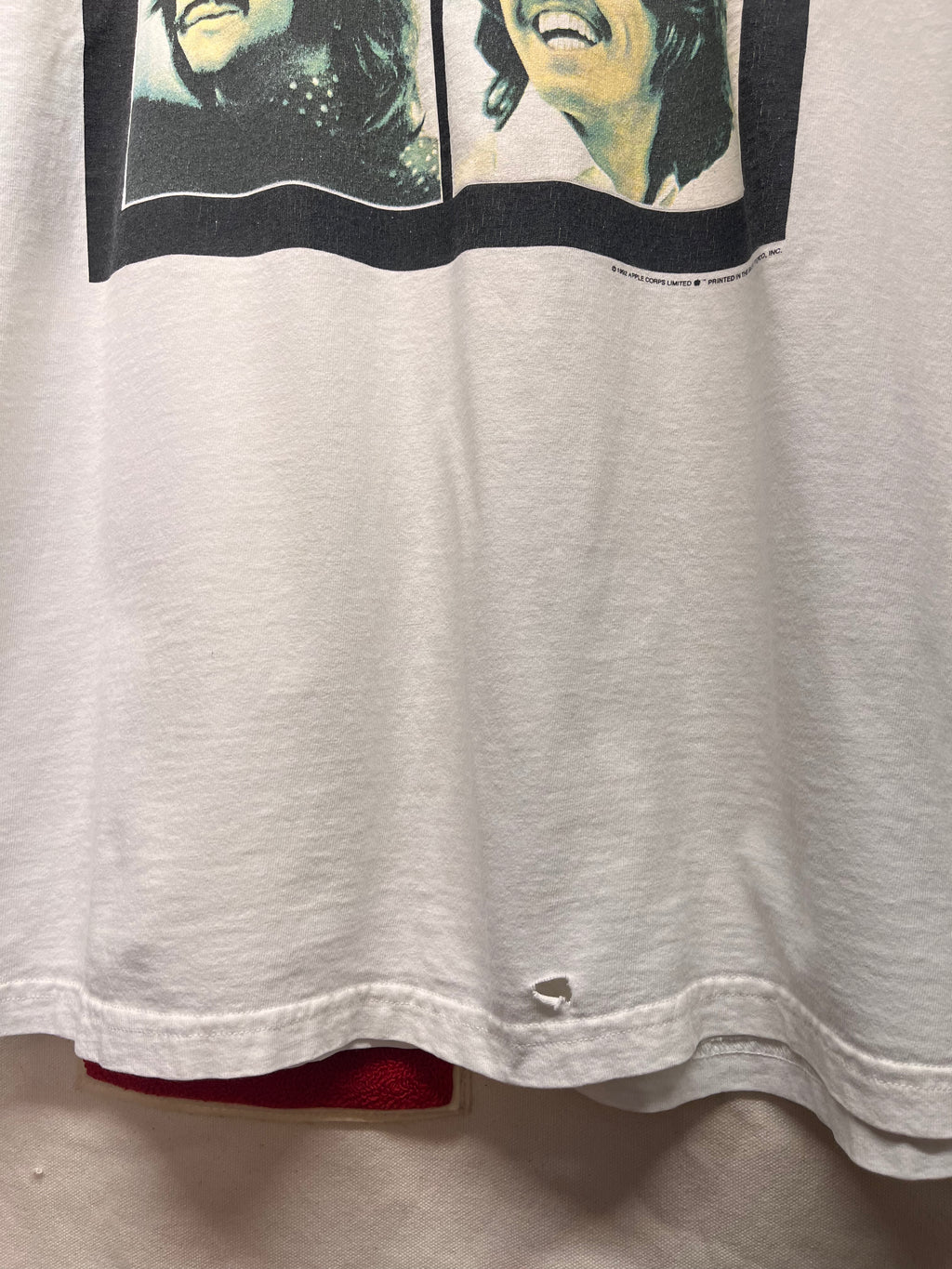 Vintage The Beatles Let It Be 1992 Promo Gildan White T-Shirt: XL