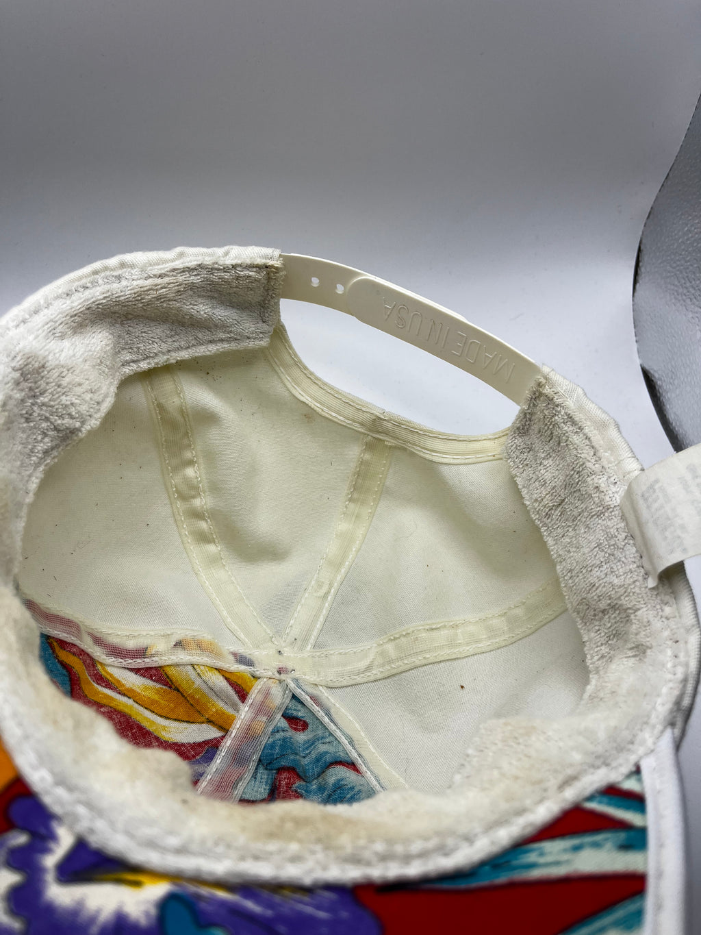 Vintage Prince Floral Longbill Tennis Sun Hat Let the Games Begin 90's