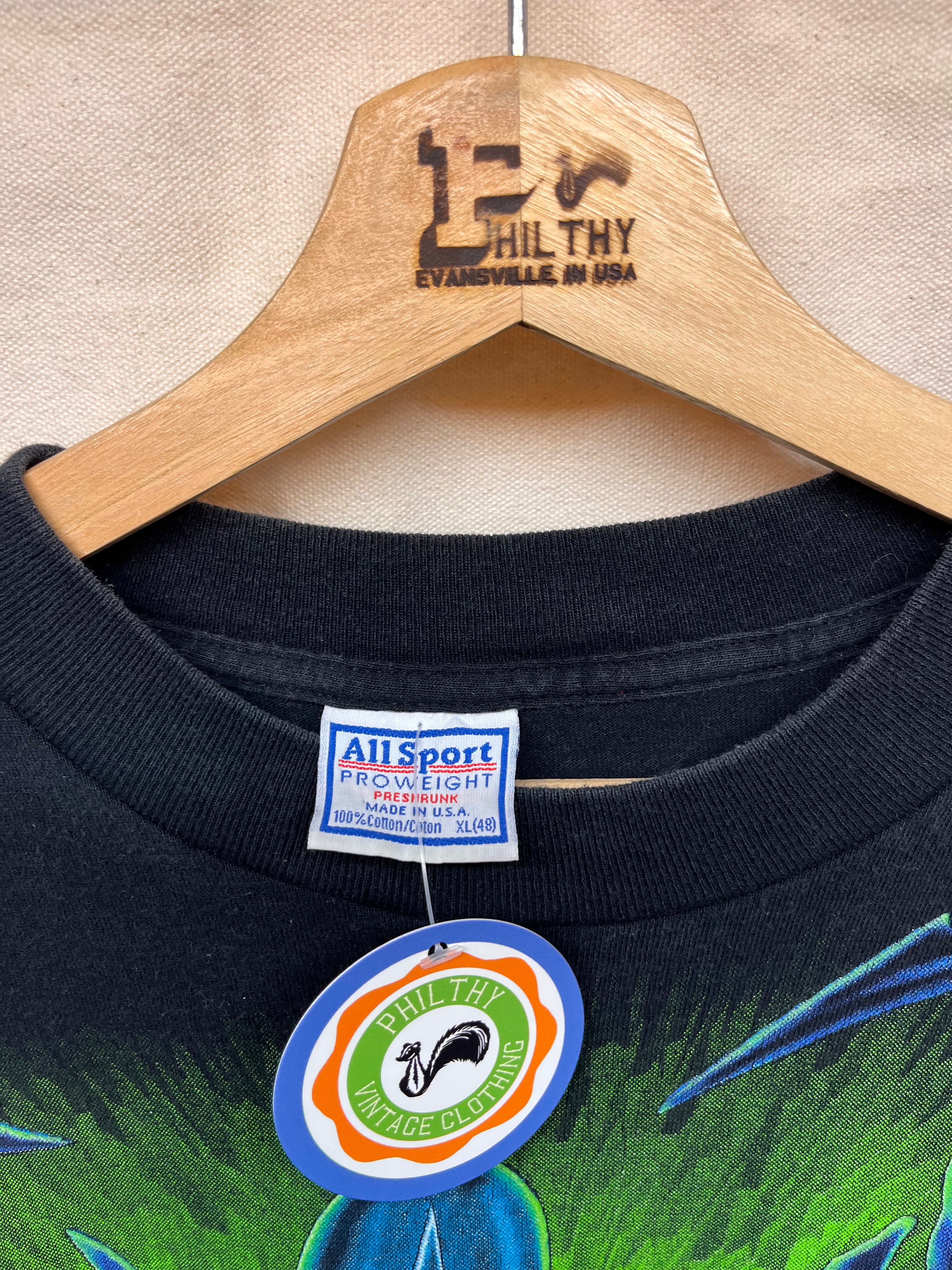 Vintage Alien Vs. Predator Operation Aliens Fox 1993 TV Show All Over Print T-Shirt: XL