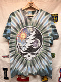 Vintage Grateful Dead Tie-Dye Moon Sun Skull 1994 Summer Tour T-Shirt: Large