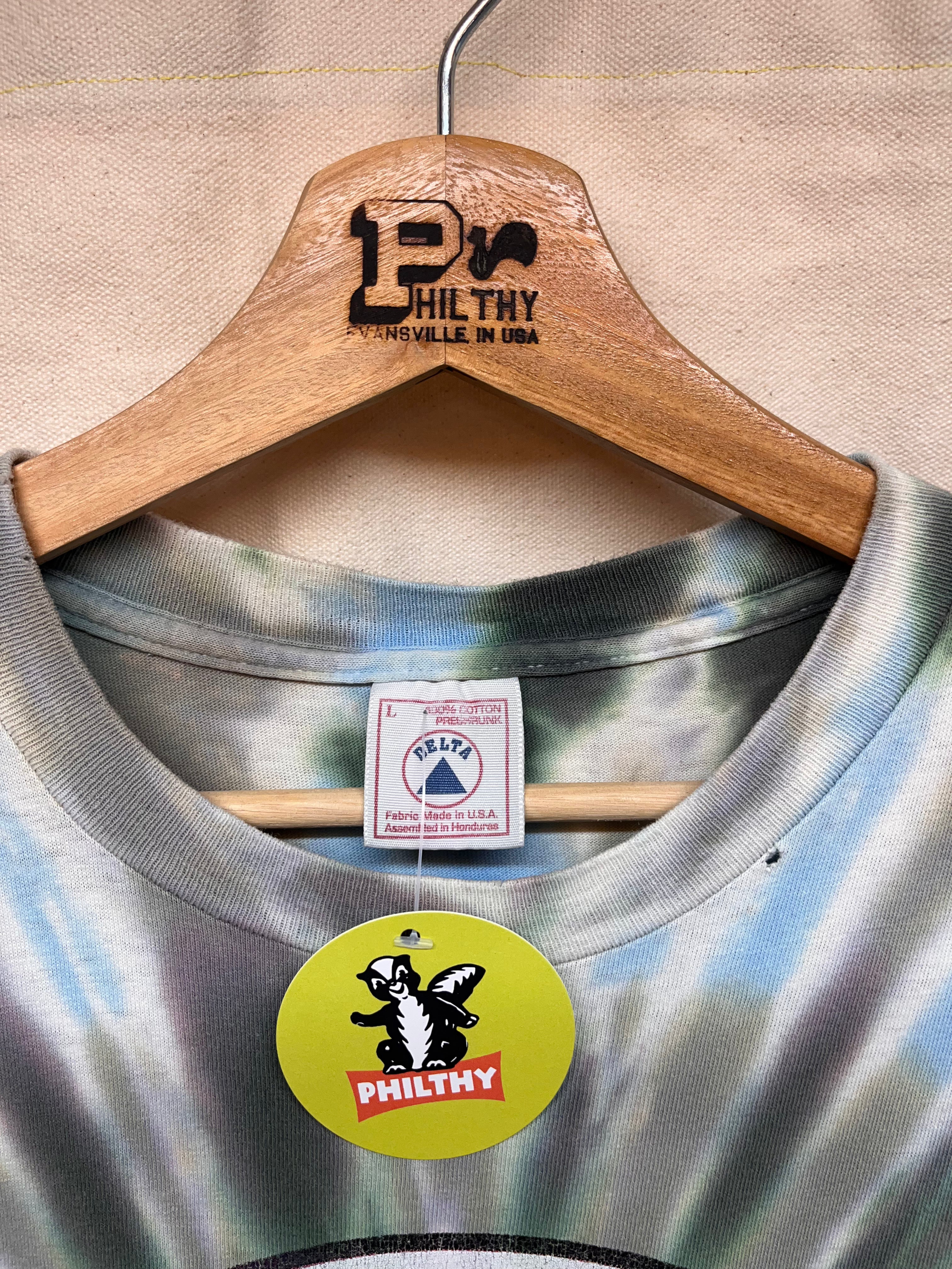 Vintage Grateful Dead Tie-Dye Moon Sun Skull 1994 Summer Tour T-Shirt: Large