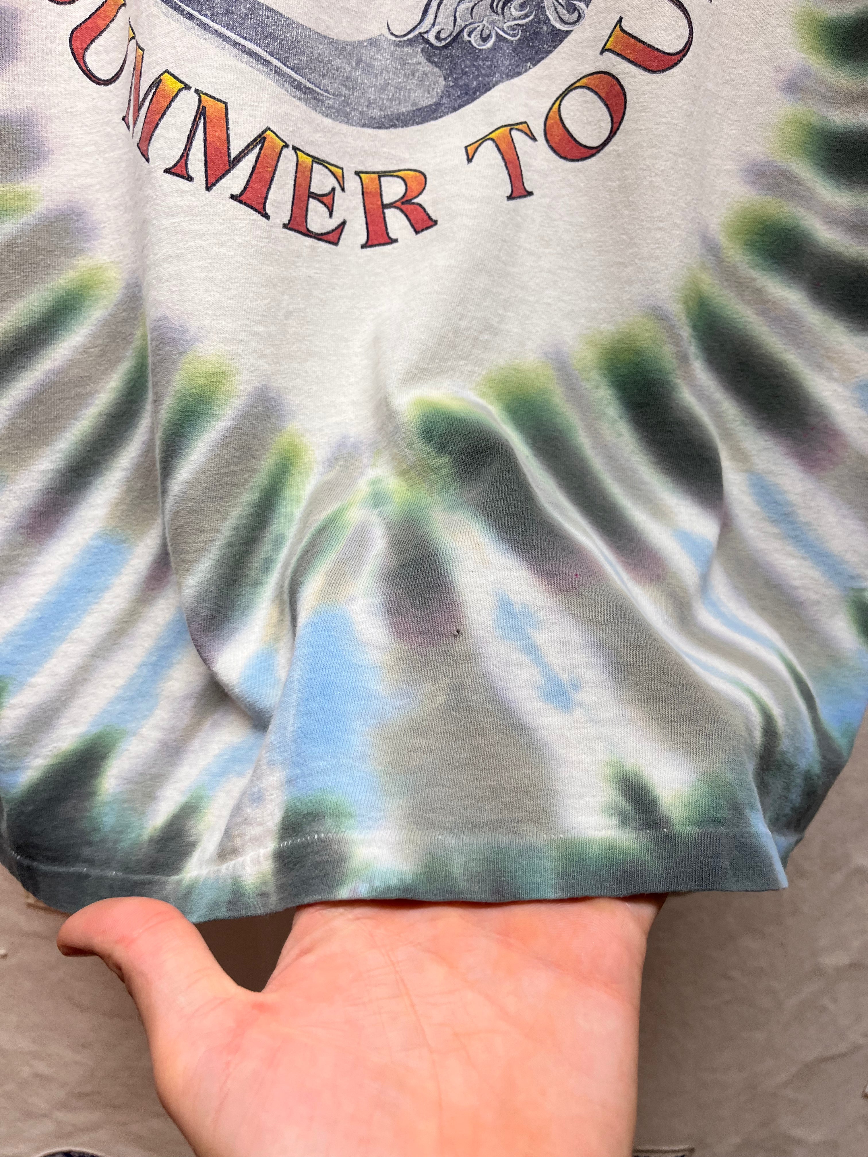 Vintage Grateful Dead Tie-Dye Moon Sun Skull 1994 Summer Tour T-Shirt: Large