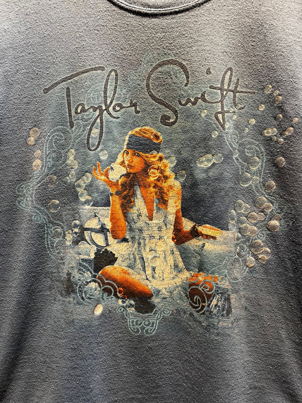 Vintage Taylor Swift Fearless 2009 Blue T-Shirt: Small