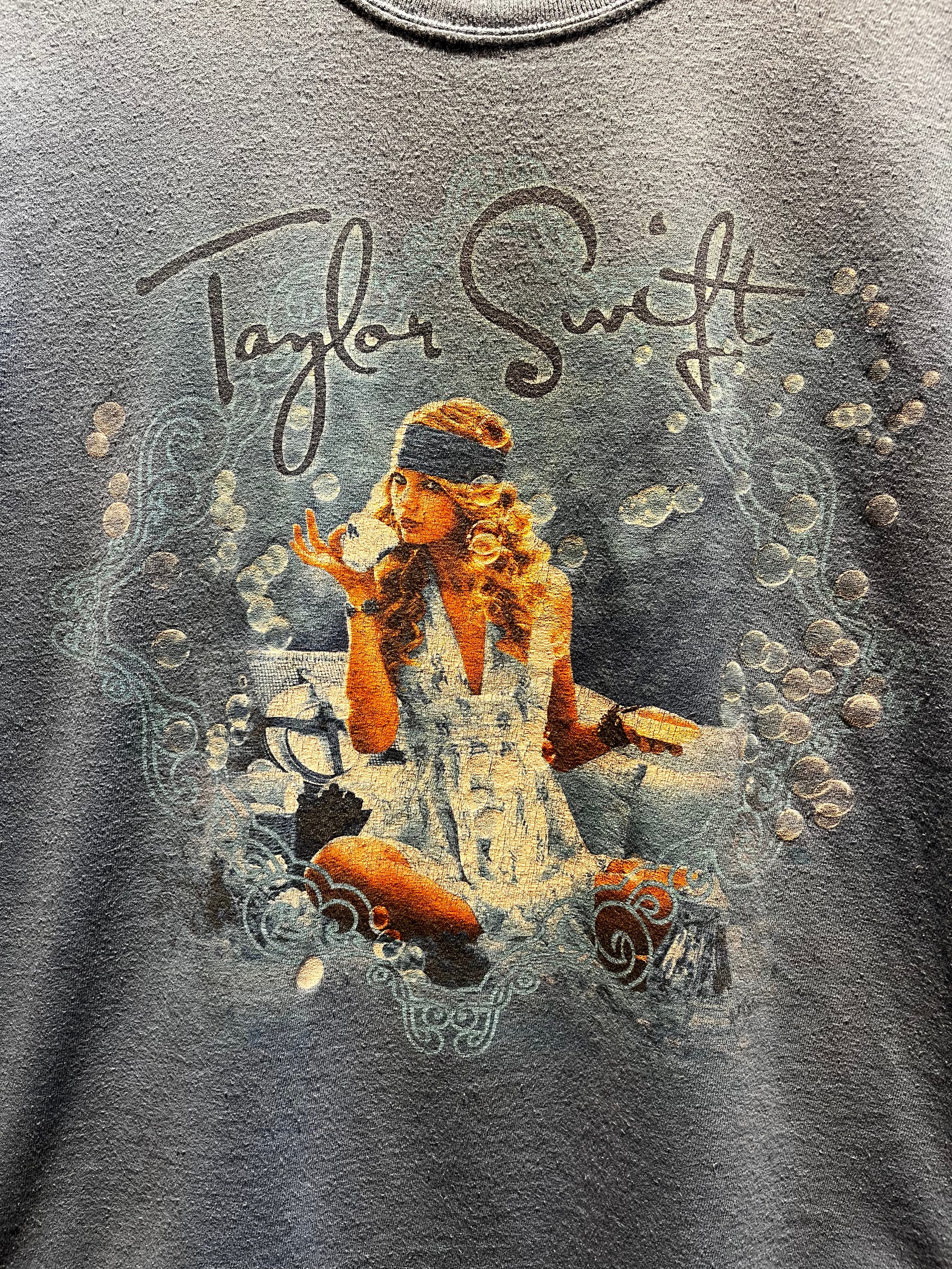 Vintage Taylor Swift Fearless 2009 Blue T-Shirt: Small