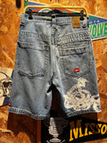 Vintage JNCO Jeans Denim Shorts BMX Dirt Bike Y2K Jorts: 32"