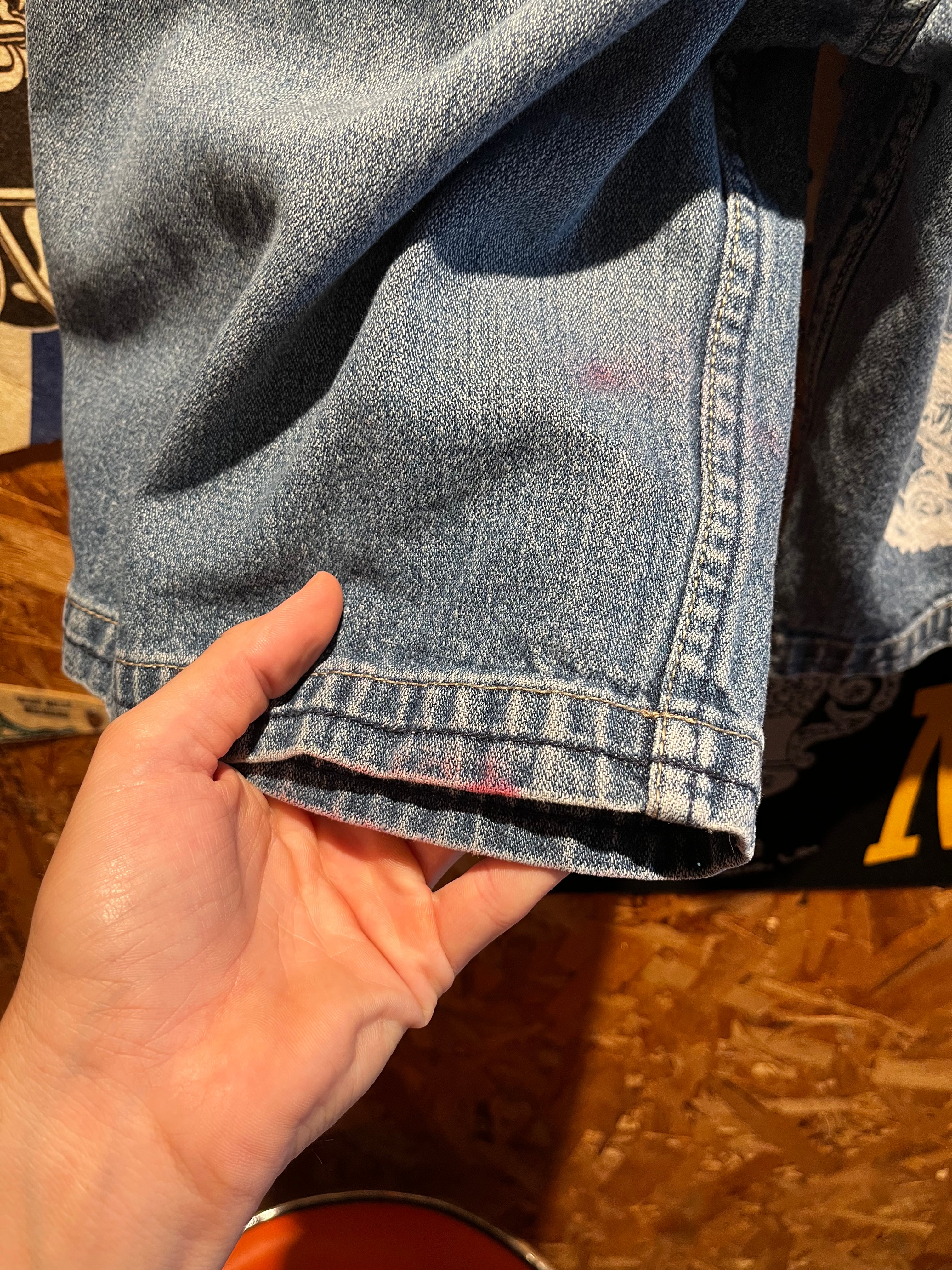 Vintage JNCO Jeans Denim Shorts BMX Dirt Bike Y2K Jorts: 32"