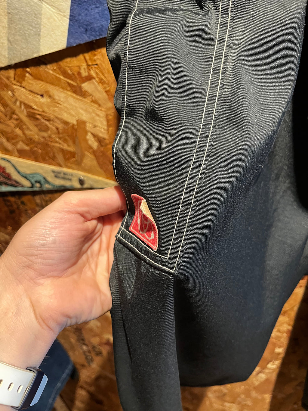 Vintage Kikwear Black Cargo Nylon Y2K Baggy Rave Pants: 33x32