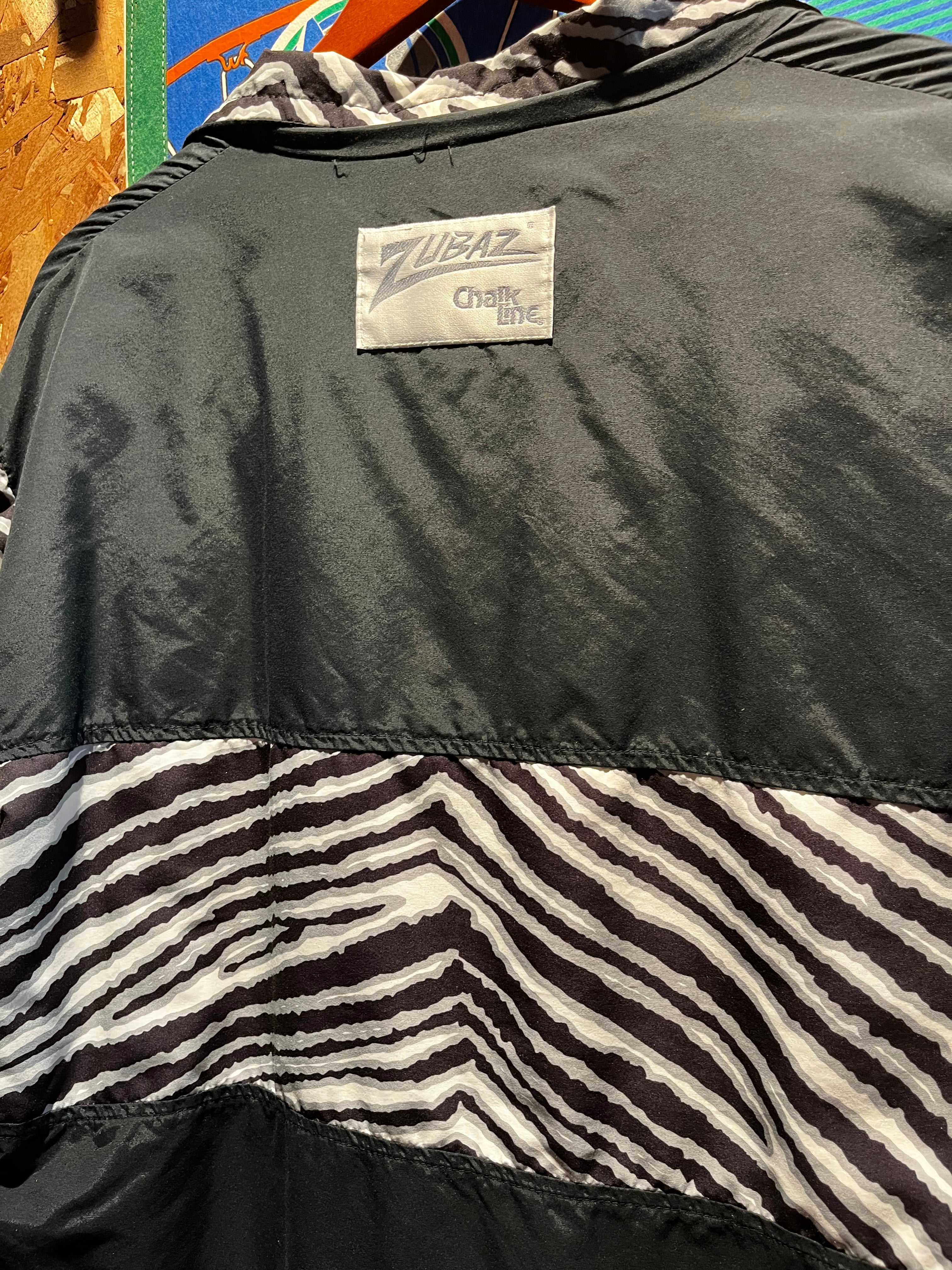 Vintage Zubaz Chalk Line Raiders NFL Jacket Pants Windbreaker Set 90's: Large