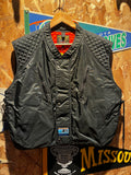 Vanson Leathers Streamliner Motorcycle Vest Black Orange : 54 XXL