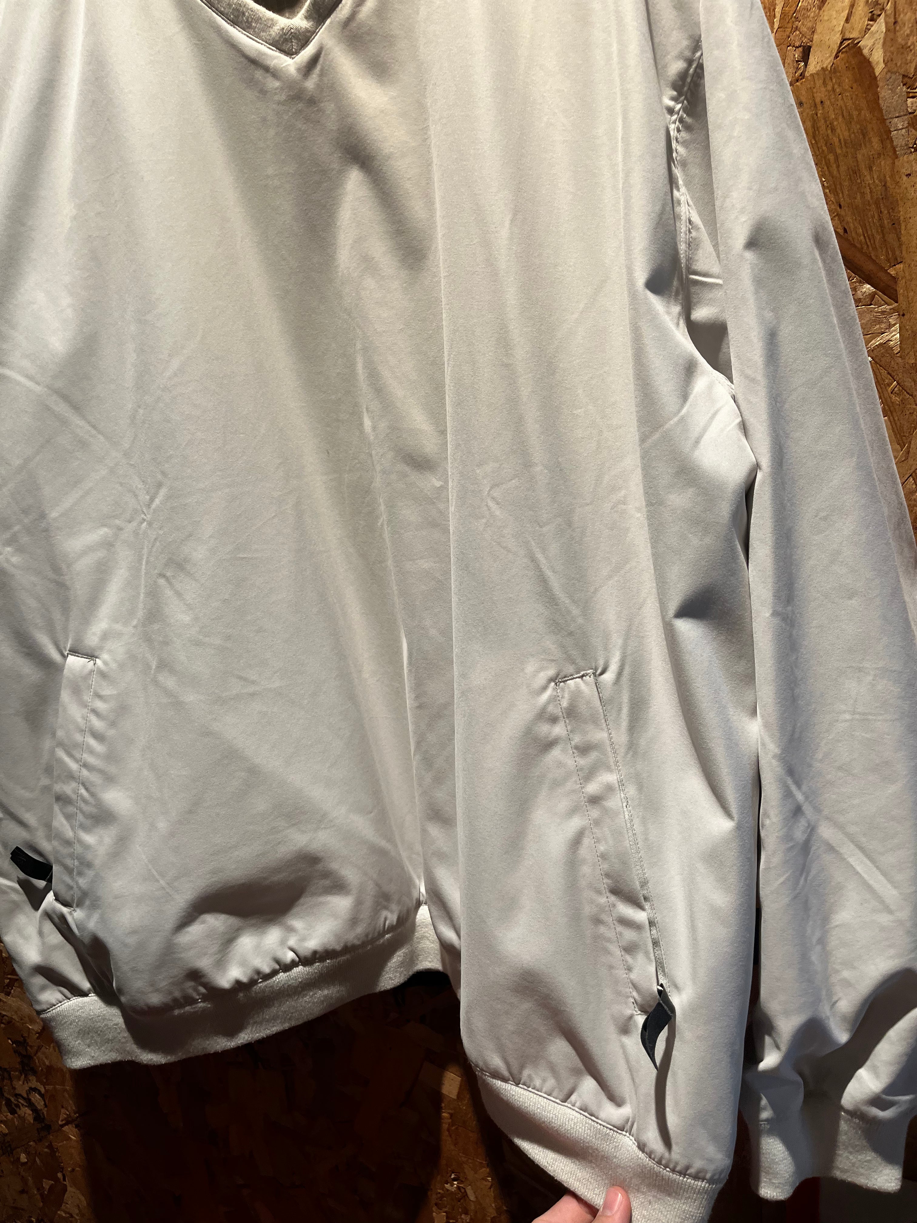 Vintage Nike Golf Reversible Windbreaker Pullover Tan Cream Y2K Tiger Woods Jacket: XXL