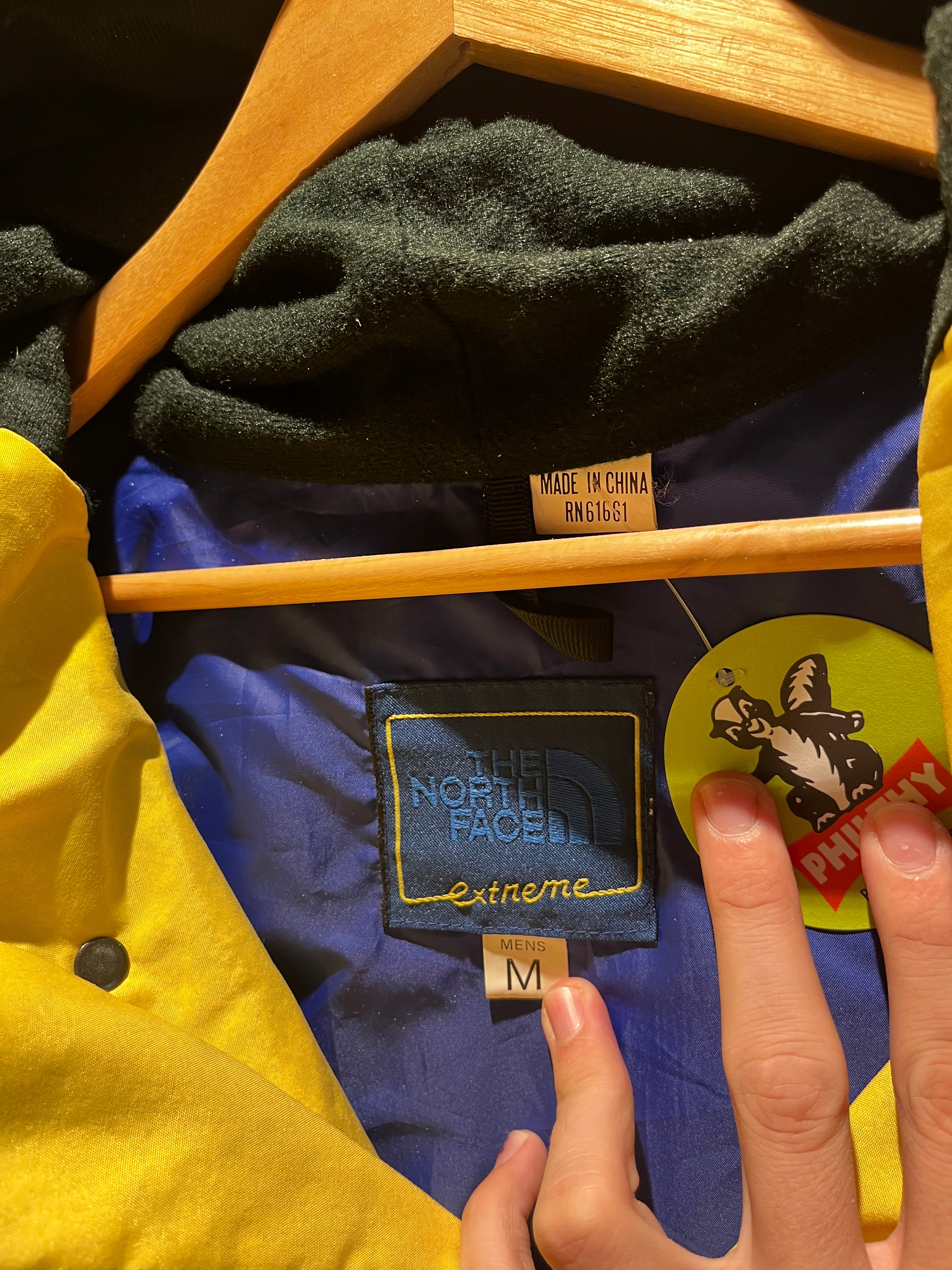Vintage The North Face Extreme 80's Half Zip Pullover Blue Yellow Gore Tex Snow Jacket: Medium
