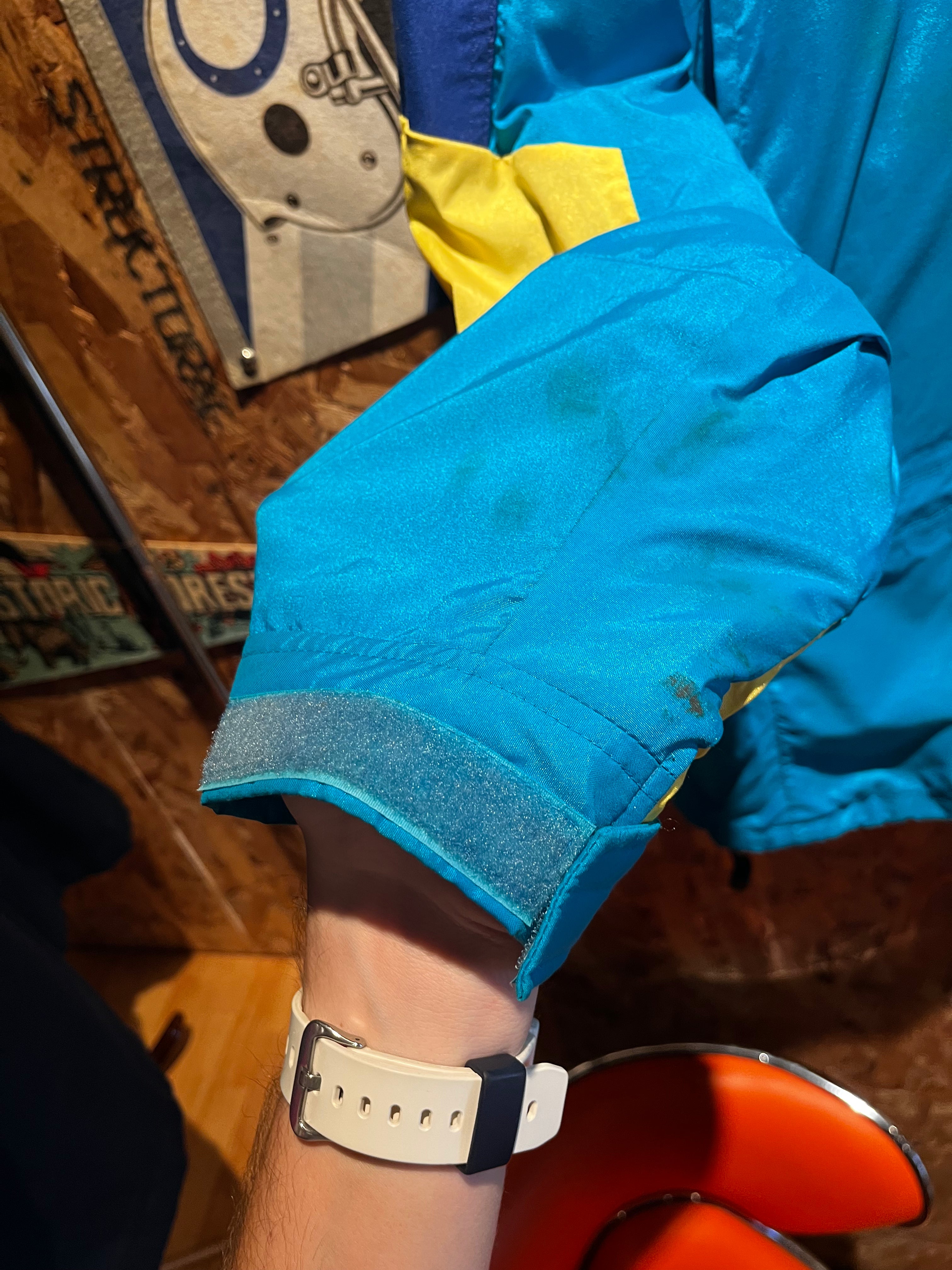 Vintage The North Face Extreme 80's Half Zip Pullover Blue Yellow Gore Tex Snow Jacket: Medium