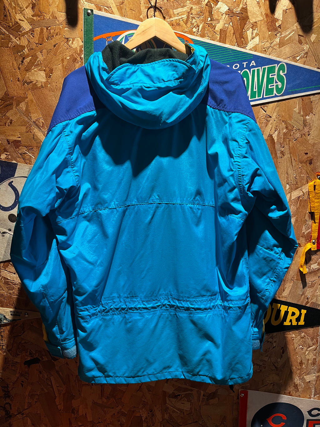Vintage The North Face Extreme 80's Half Zip Pullover Blue Yellow Gore Tex Snow Jacket: Medium
