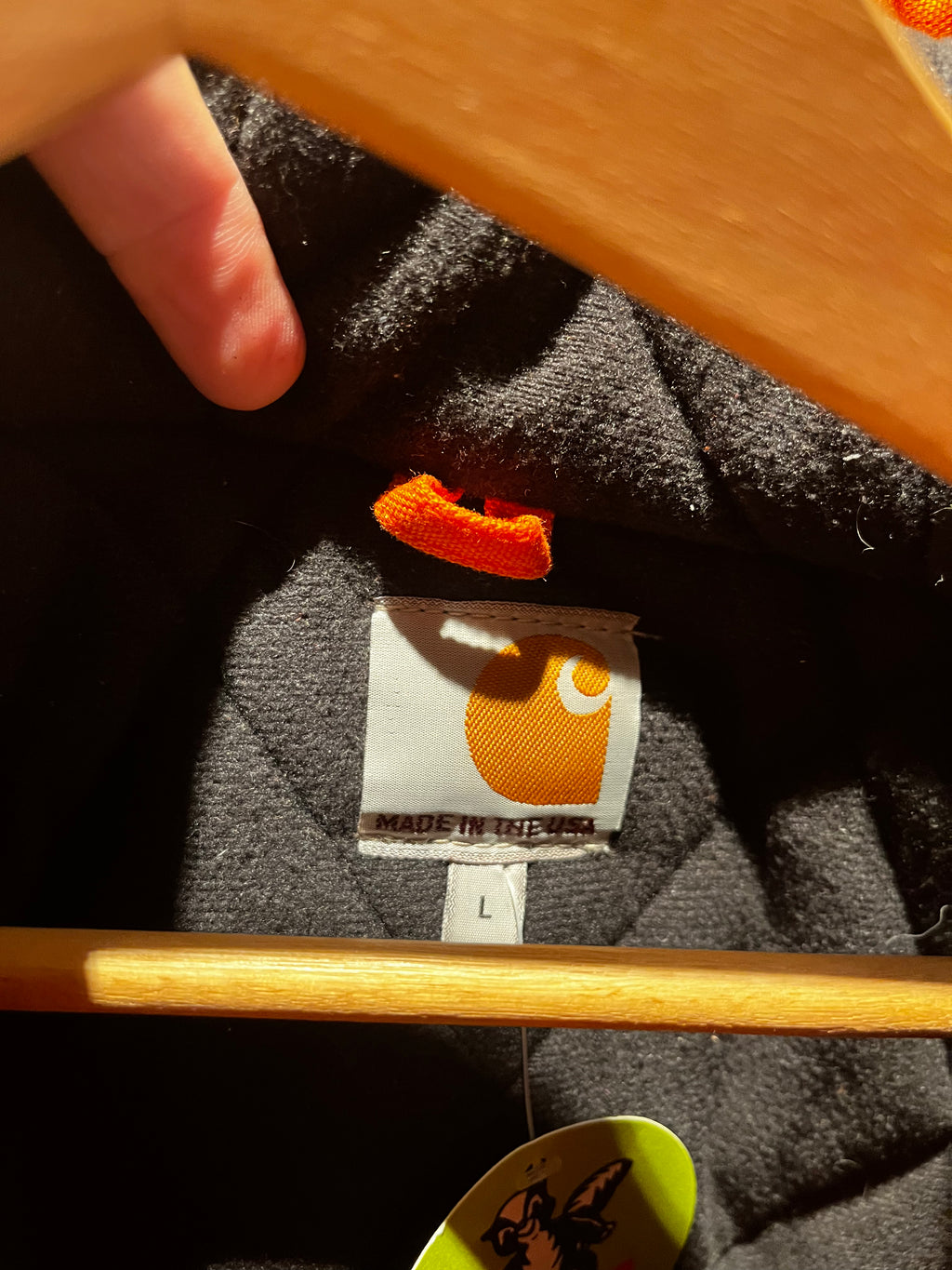Vintage Carhartt Blaze Orange Hunting Zip-Up Hooded Jacket USA: Large