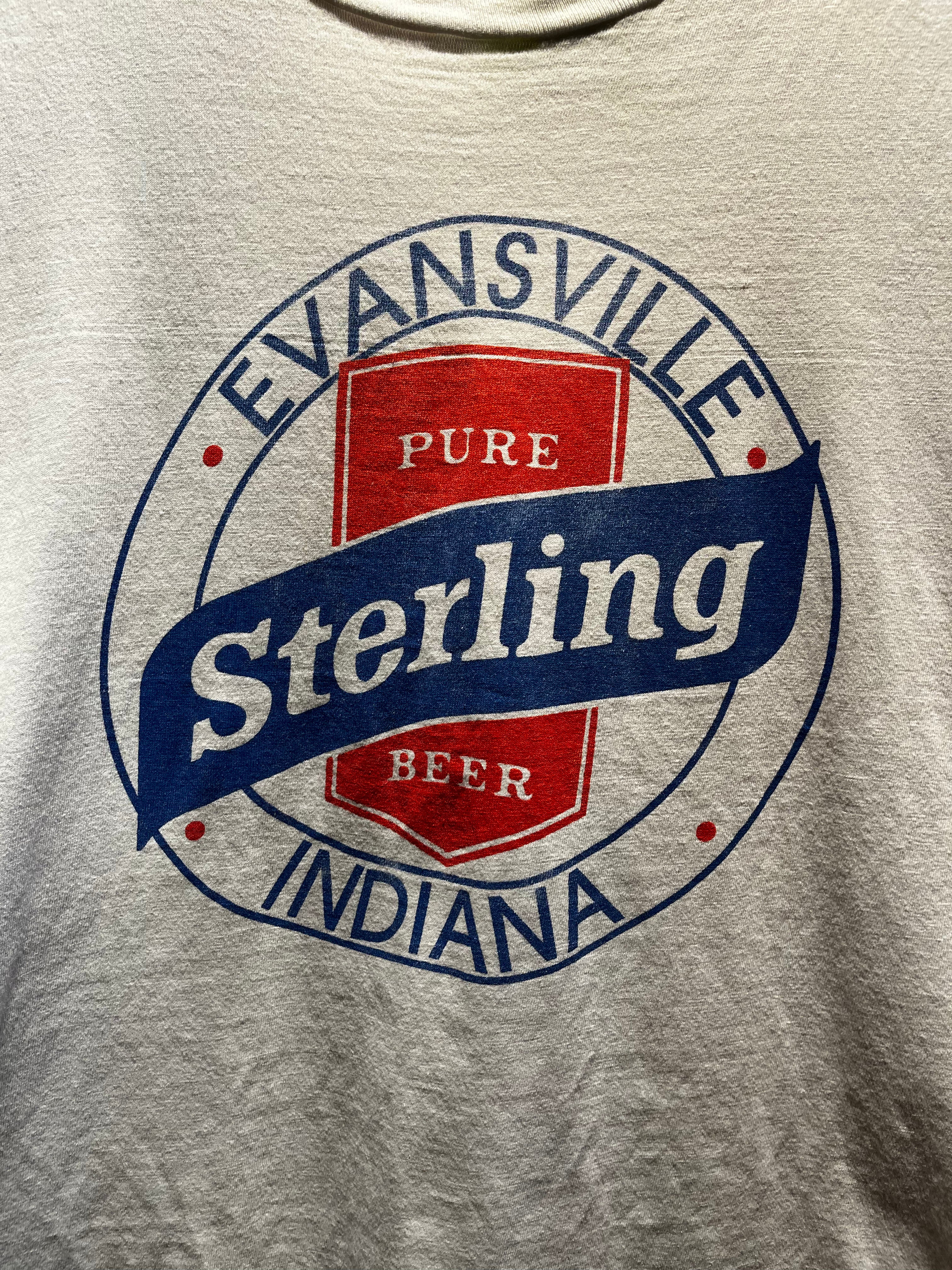 Vintage Sterling Beer Evansville, Indiana Promo T-Shirt: XL