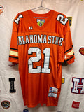 Vintage Oklahoma State University OSU Barry Sanders Russell Football Jersey: XXL (56)