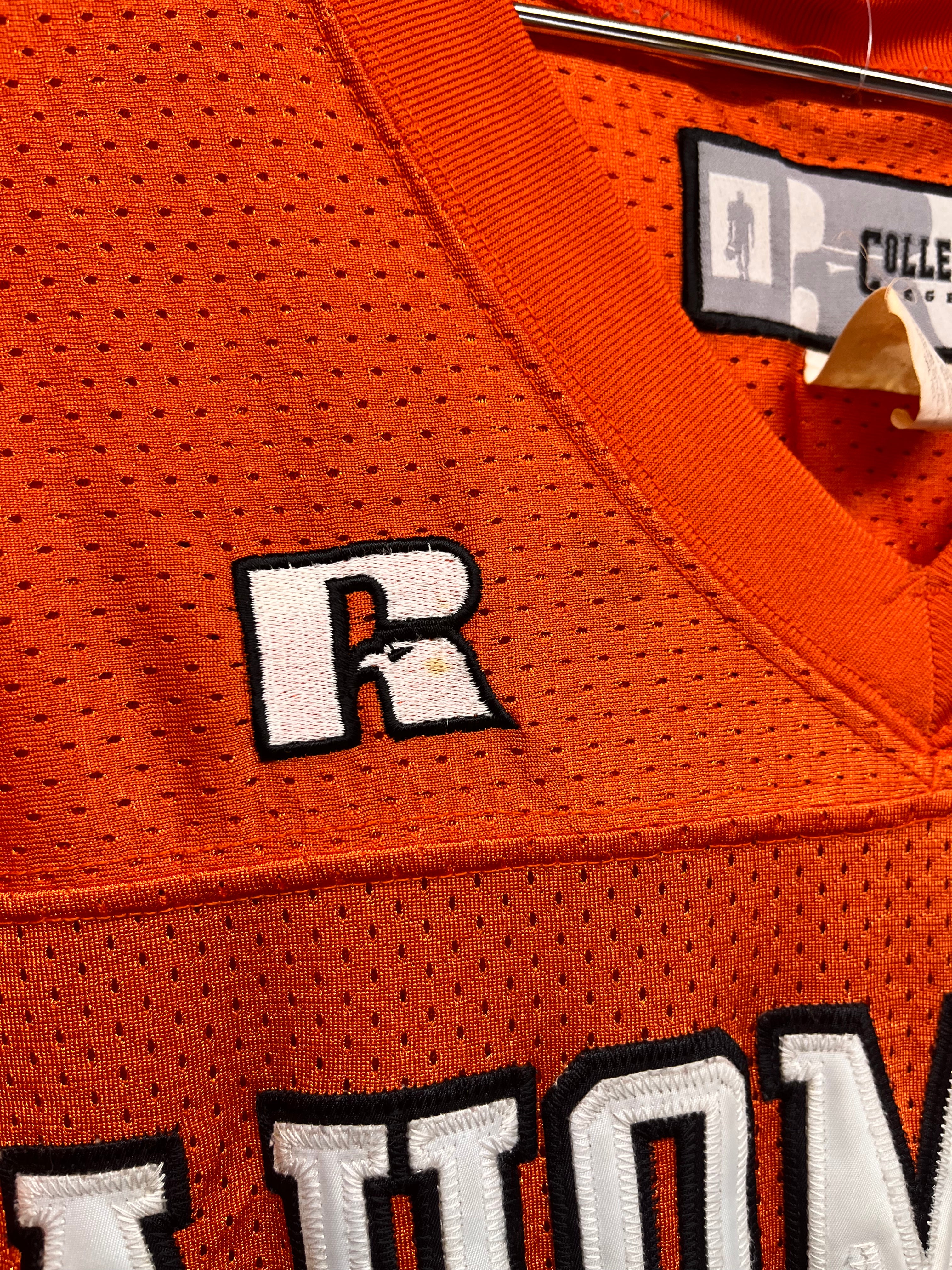 Vintage Oklahoma State University OSU Barry Sanders Russell Football Jersey: XXL (56)