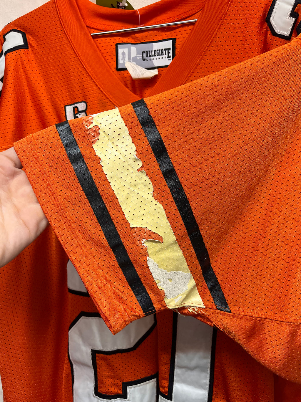 Vintage Oklahoma State University OSU Barry Sanders Russell Football Jersey: XXL (56)