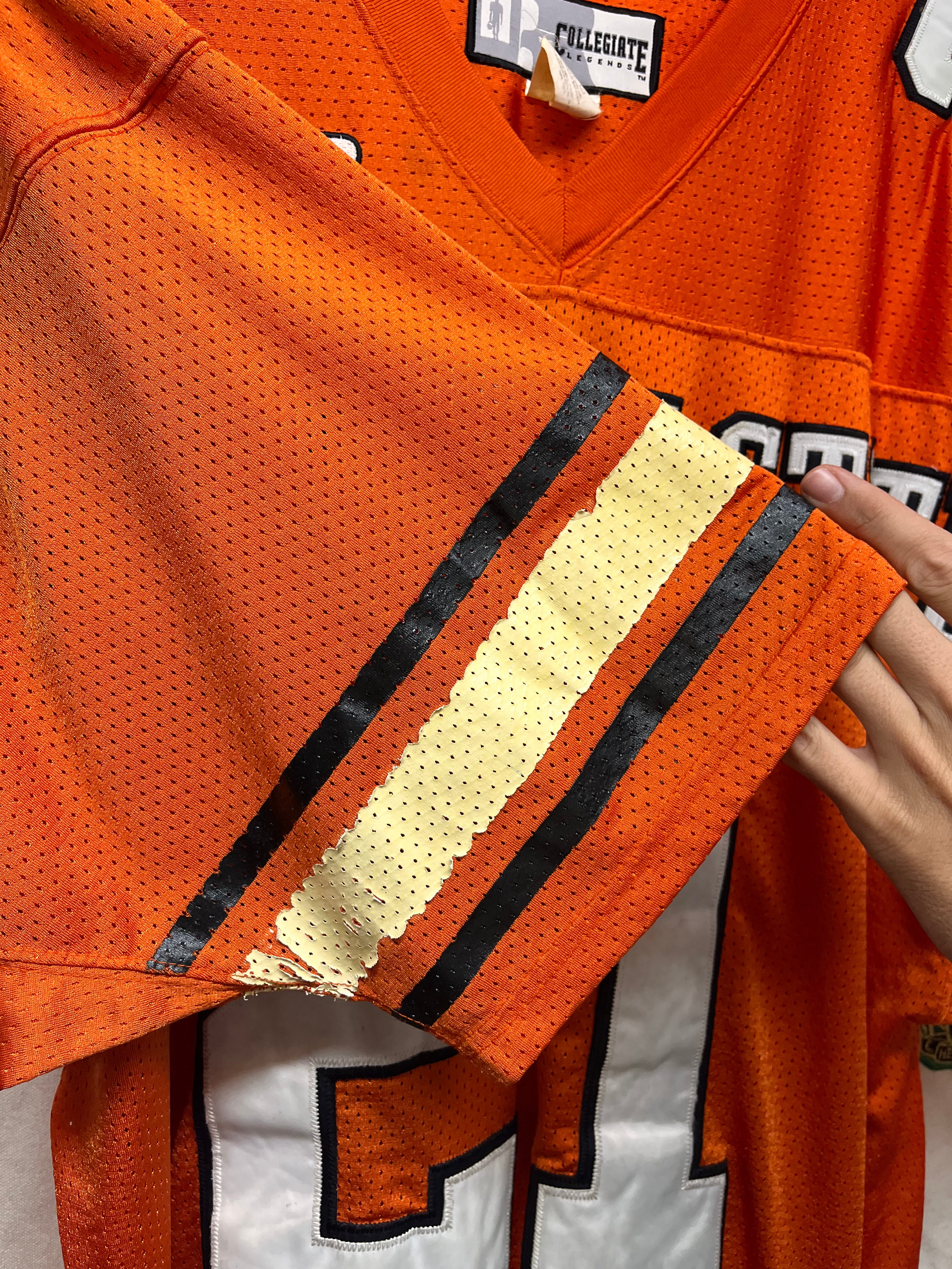 Vintage Oklahoma State University OSU Barry Sanders Russell Football Jersey: XXL (56)