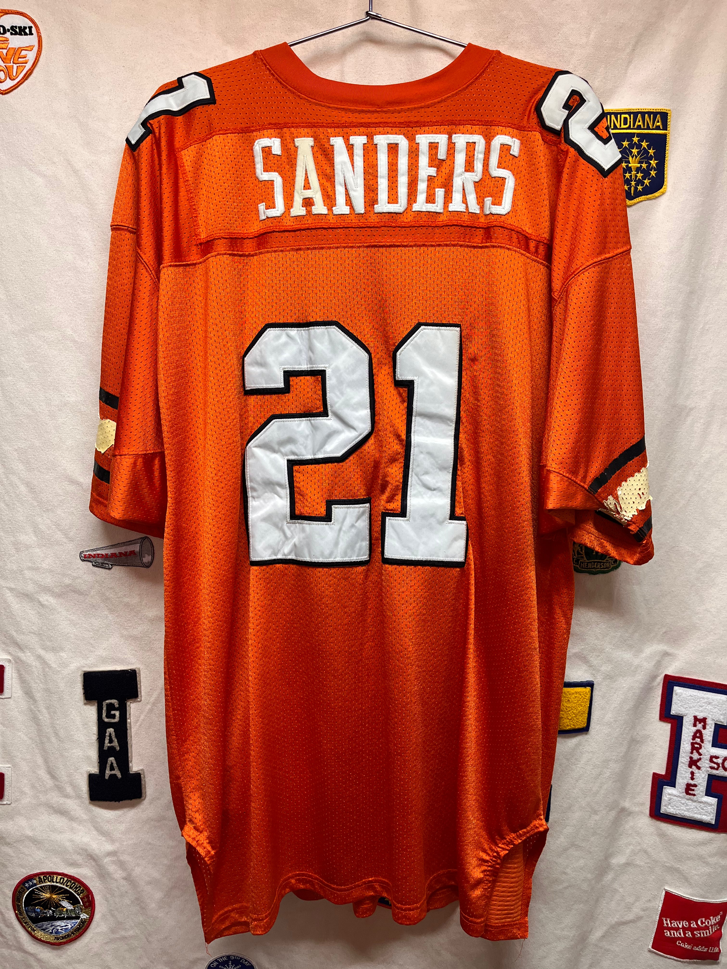 Vintage Oklahoma State University OSU Barry Sanders Russell Football Jersey: XXL (56)