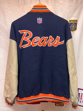 Load image into Gallery viewer, Vintage Chicago Bears NFL Nike Wool Leather Letterman Script Jacket: Large
