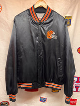 Load image into Gallery viewer, Vintage Cincinatti Bengals Helmet NFL Locker Line BlackSatin Jacket: XL
