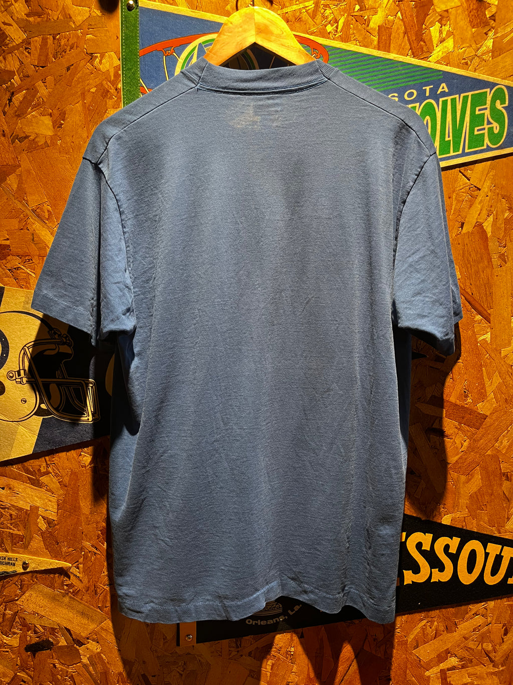 VIntage Chicago Cubs 1990 Blue Velva Sheen MLB T-Shirt: XL
