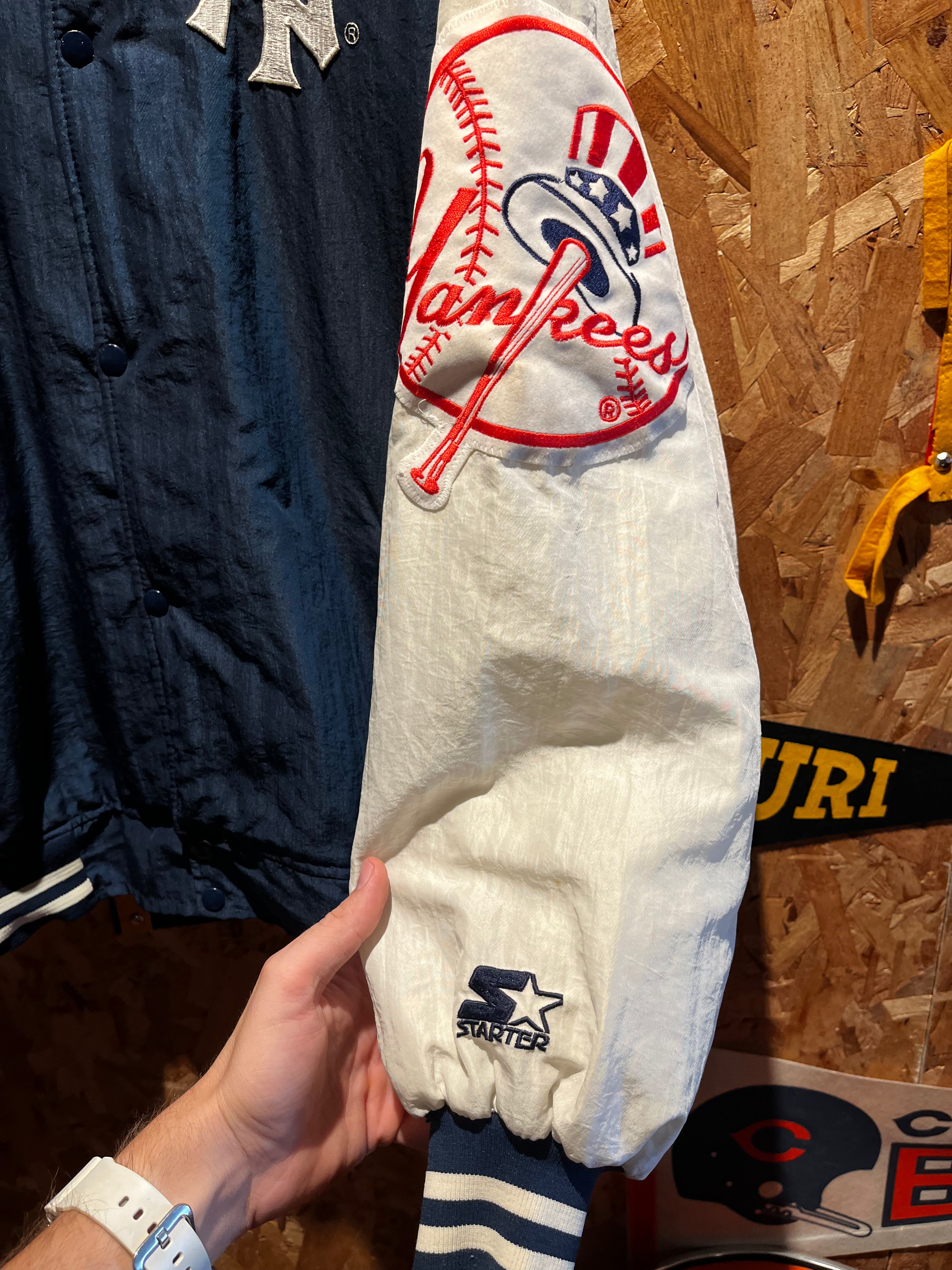 Vintage New York Yankees Starter 90s MLB NY Puffer Jacket: XXL