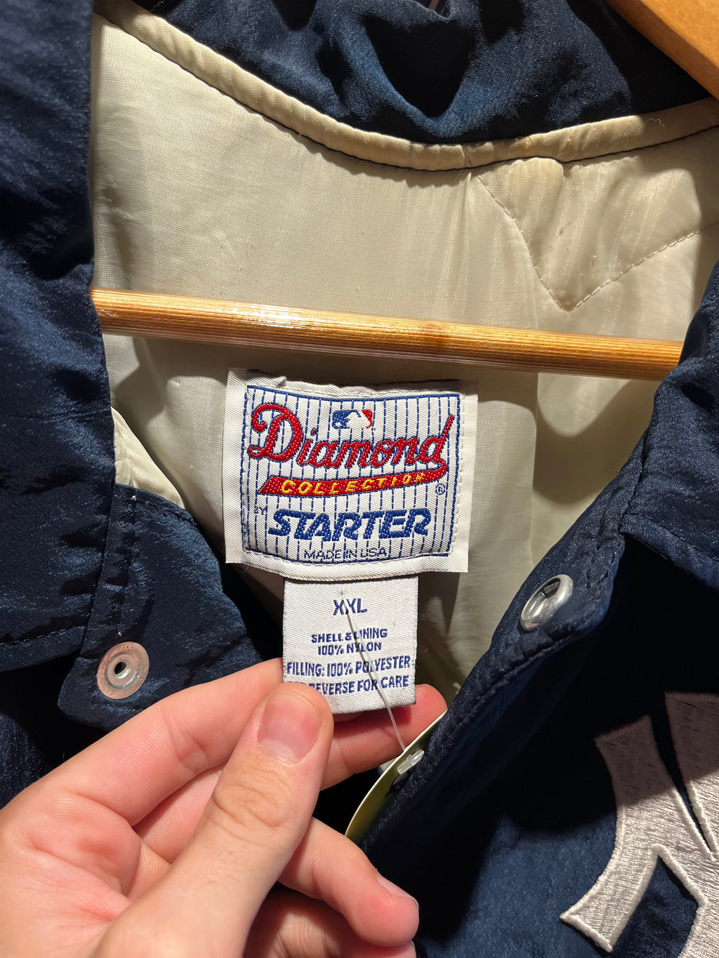 Vintage New York Yankees Starter 90s MLB NY Puffer Jacket: XXL