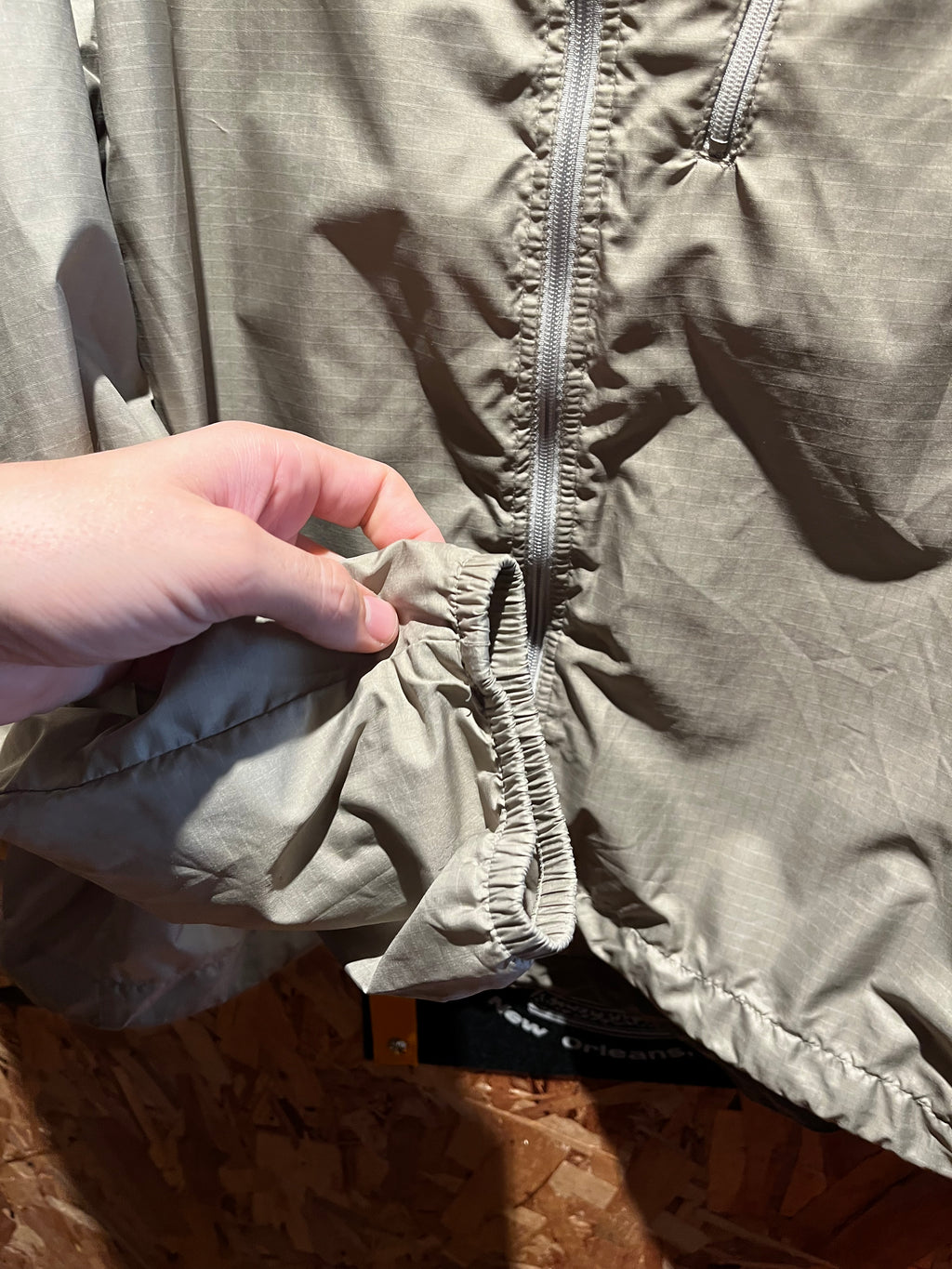 Patagonia Tan Windbreaker Lightweight Ripstop Jacket: XL