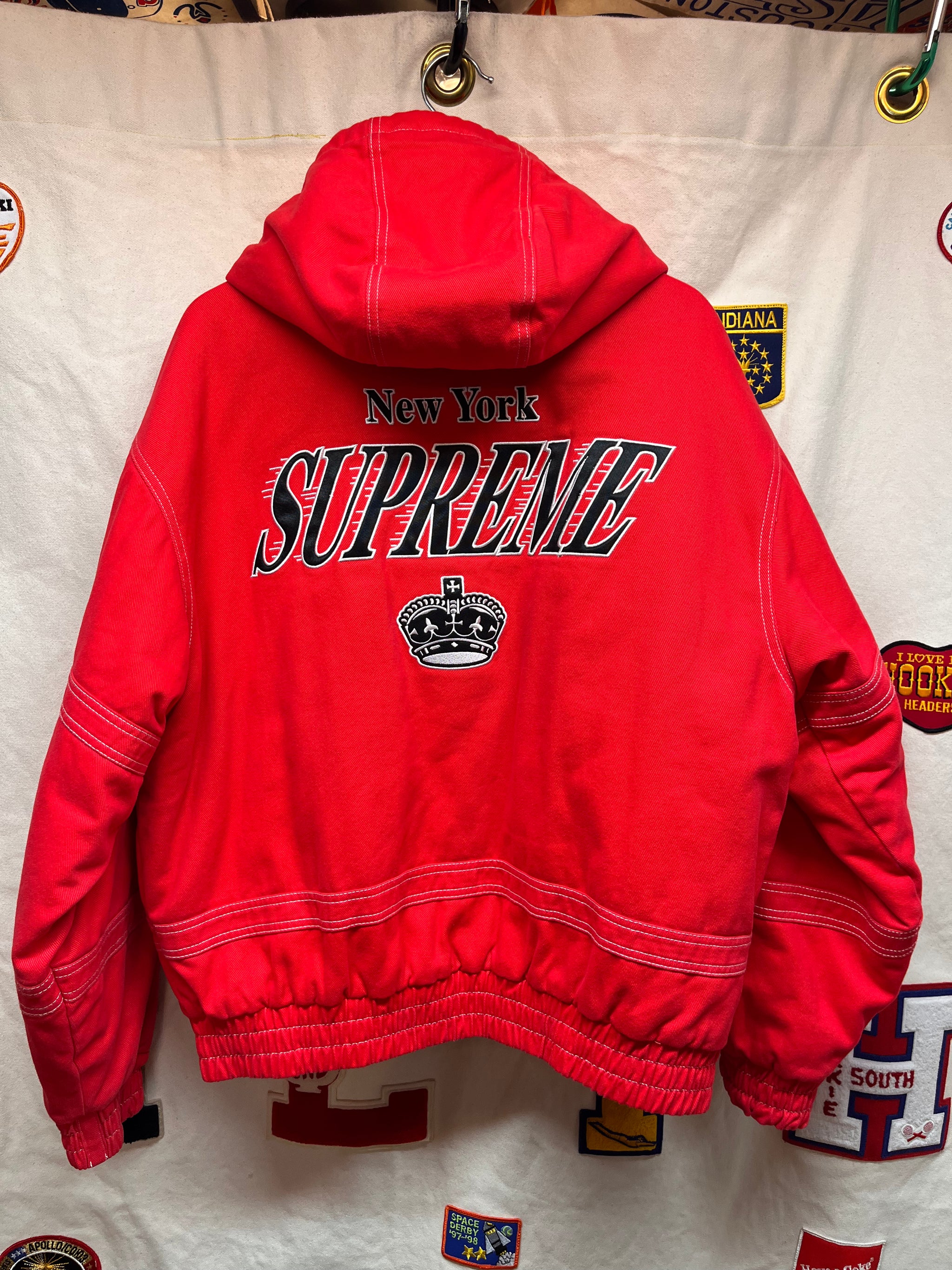 ジャケット・アウター Supreme x Mitchell & Ness Stadium Jacket Supreme Mitchell & Ness Stadium Satin Varsity Jacket (SS22) - $268