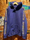 Supreme Metallic Rib Hooded Sweatshirt Purple Gold SS20: XL