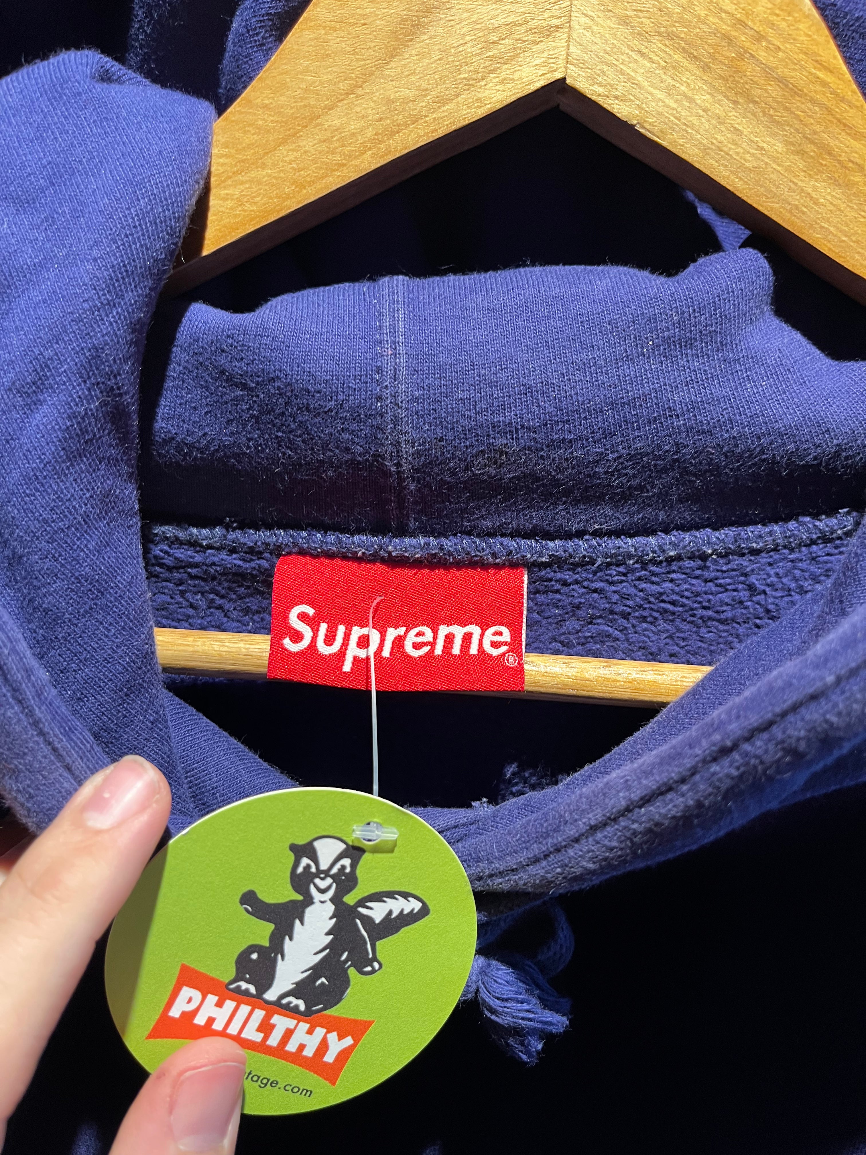 Supreme Metallic Rib Hooded Sweatshirt Purple Gold SS20: XL