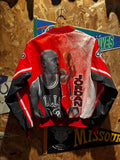 Vintage Michael Jordan Chicago Bulls NBA 90s Chalkline Fanimation Bomber Jacket: Youth XL 18-20