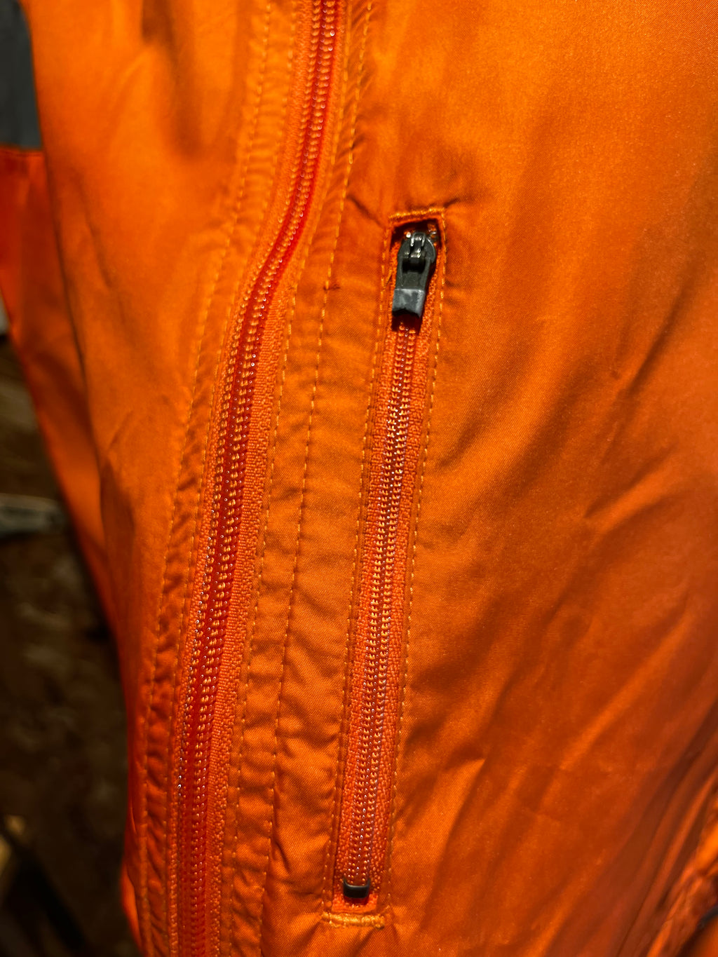 Vintage Nike Running 3M Orange Grey Vest Windbreaker Y2K NWT: XL