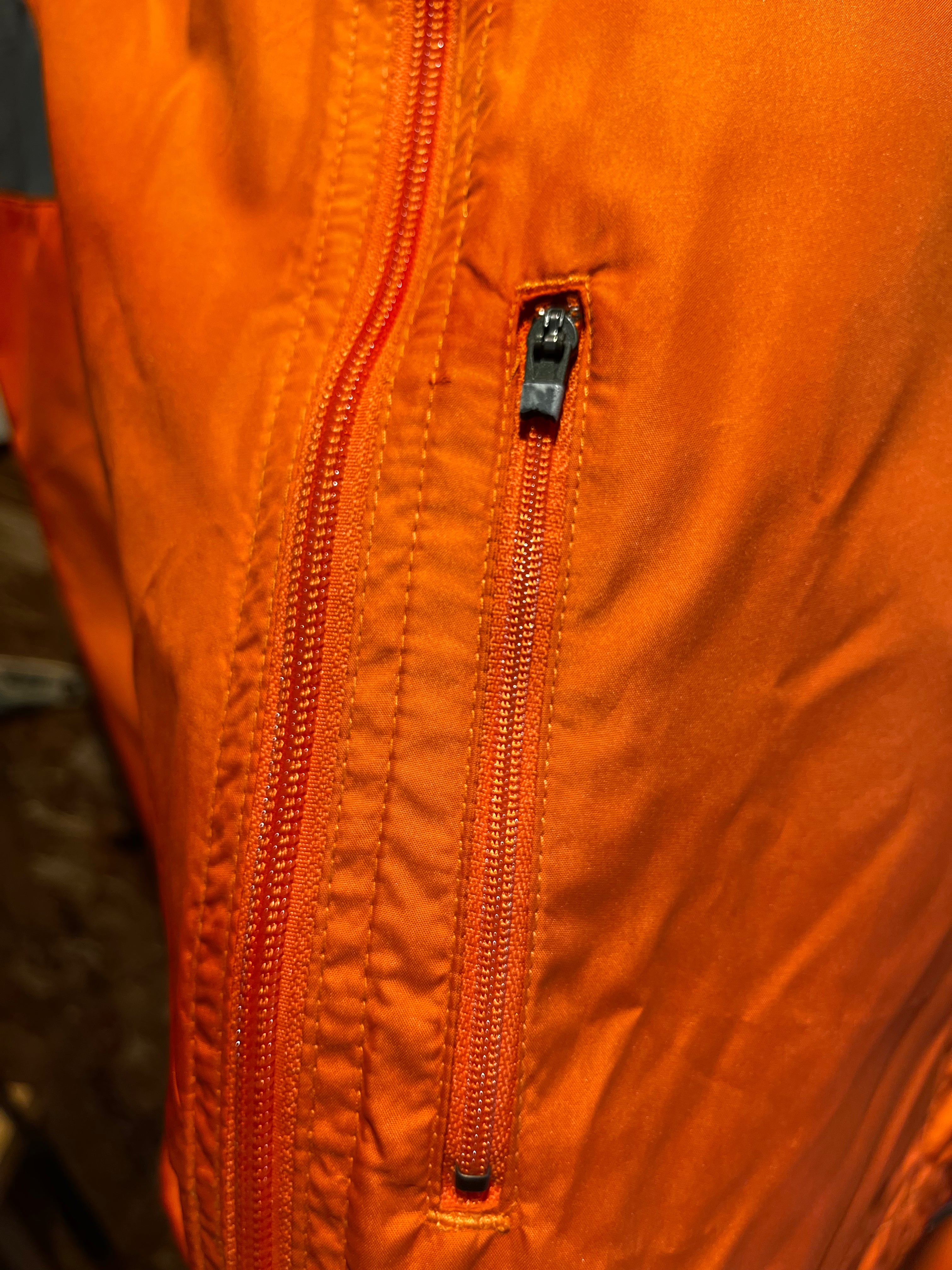 Vintage Nike Running 3M Orange Grey Vest Windbreaker Y2K NWT: XL