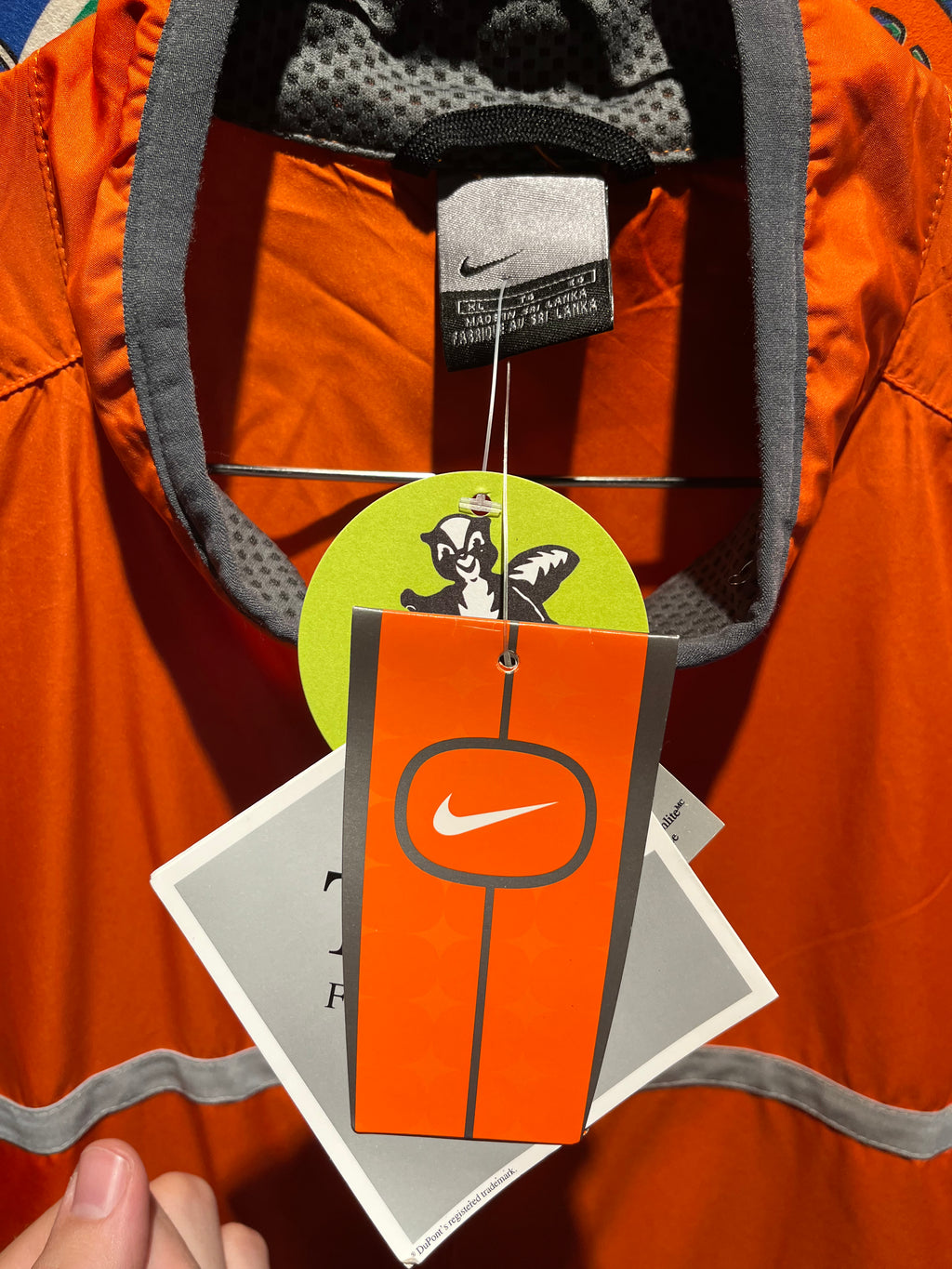 Vintage Nike Running 3M Orange Grey Vest Windbreaker Y2K NWT: XL