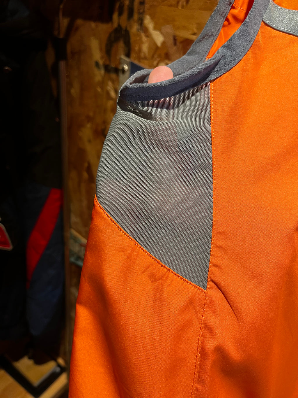 Vintage Nike Running 3M Orange Grey Vest Windbreaker Y2K NWT: XL