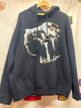 Load image into Gallery viewer, Vintage Black and White Viper Graphic Sweatshirt Hoodie: Large
