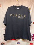 Vintage Purdue University Boilermakers Savvy Black T-Shirt: XL