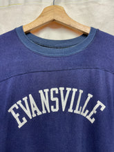 Load image into Gallery viewer, Vintage Evansville 60&#39;s Champion Navy  3/4 Sleeve Jersey T-Shirt: Medium
