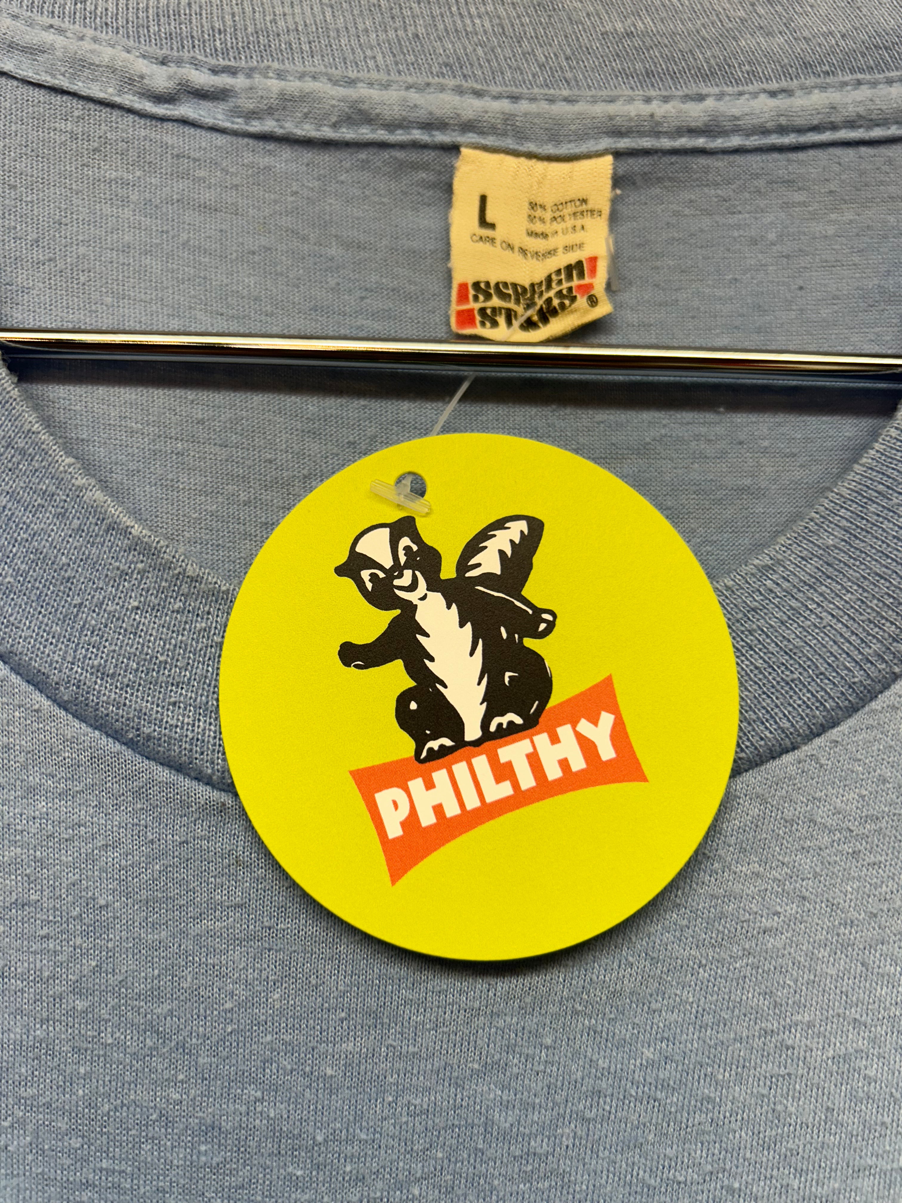 Vintage Light Blue Ford 4x4 Truck Graphic T-Shirt: Large