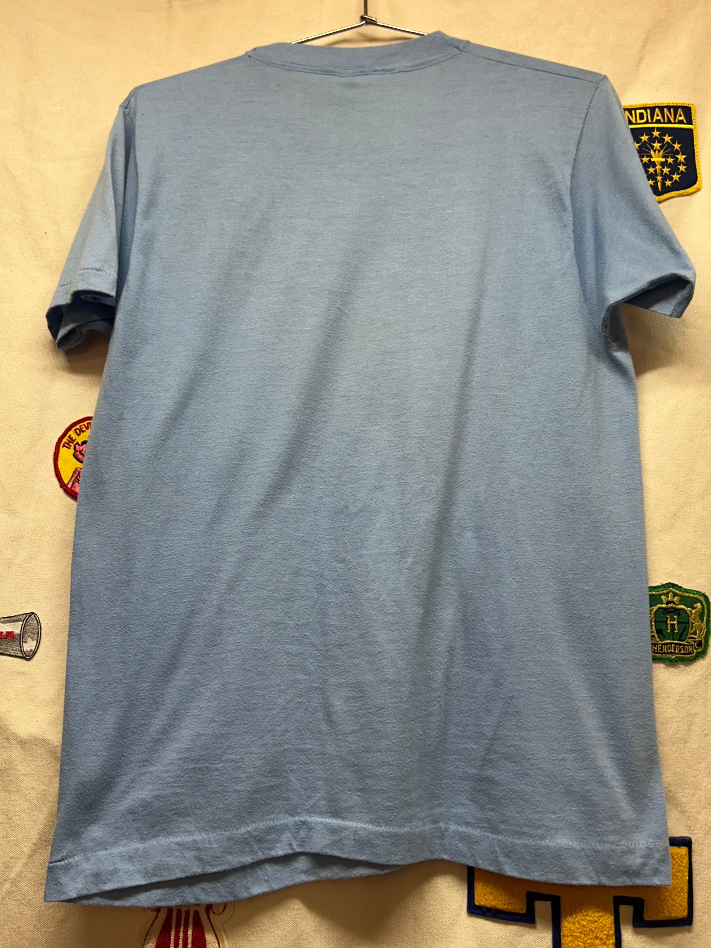 Vintage Light Blue Ford 4x4 Truck Graphic T-Shirt: Large