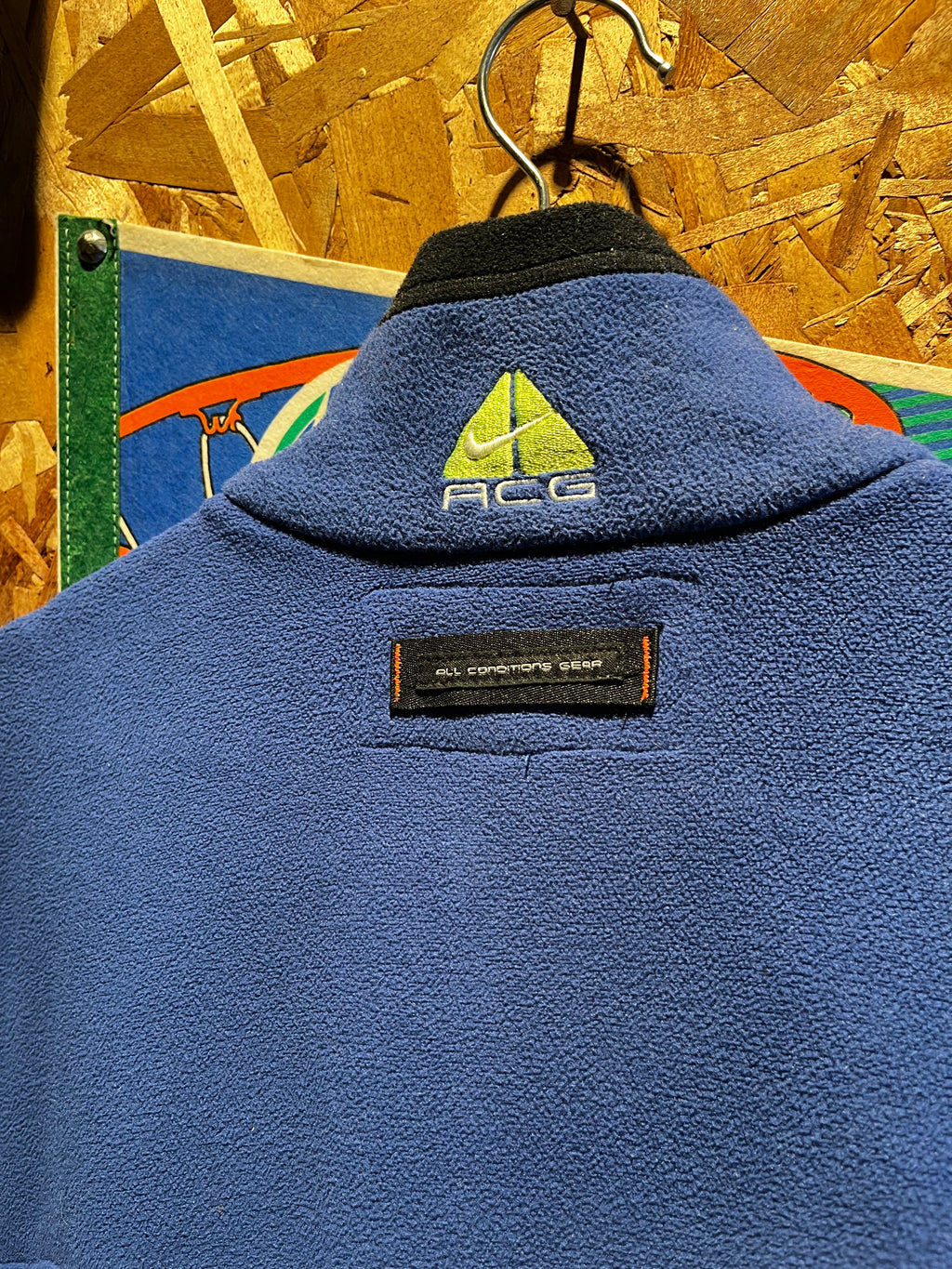 Vintage Nike ACG CBS Olympics Winter Games 1998 Blue Green Fleece Vest: Large