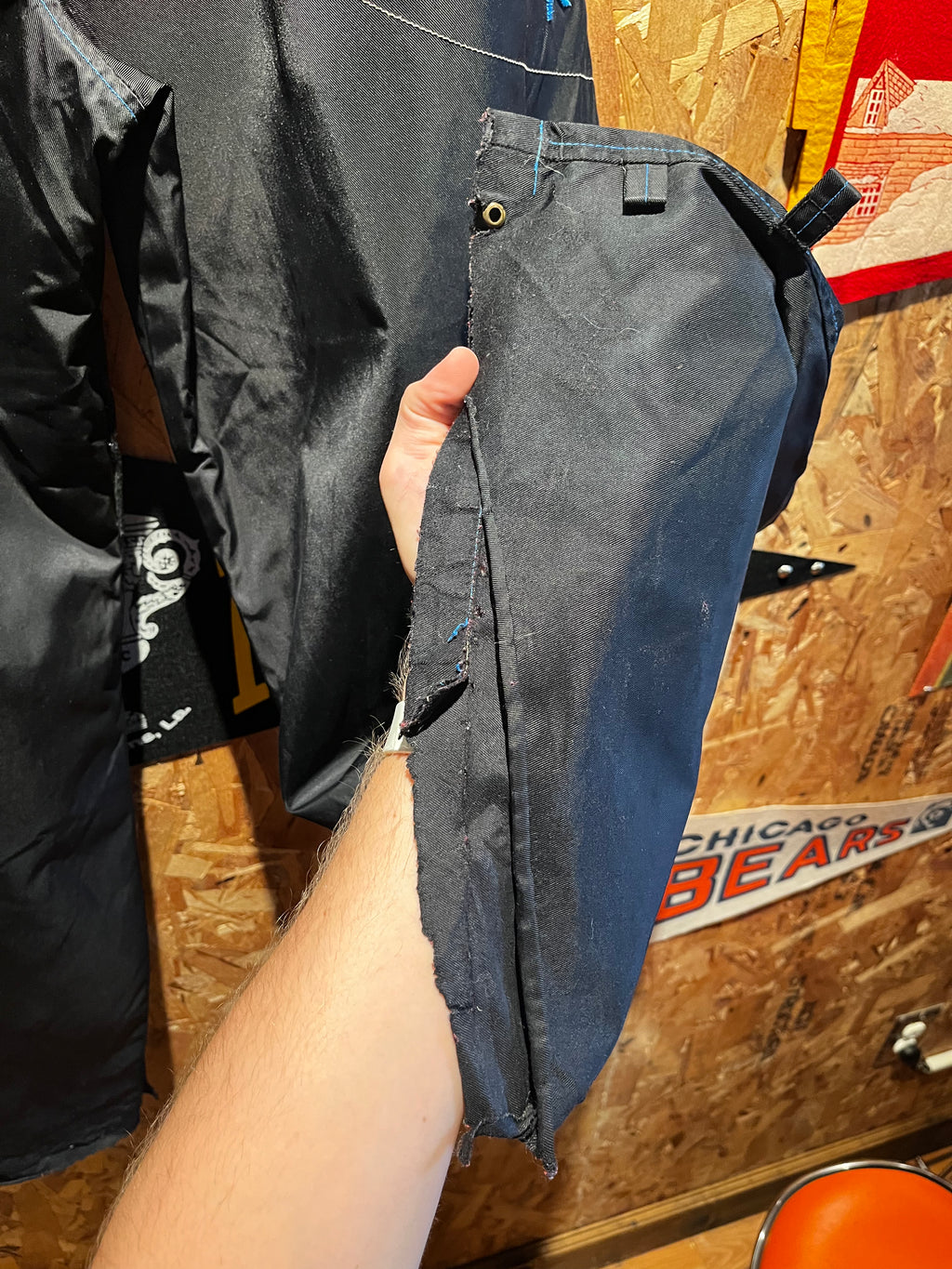 VIntage Kikwear KWR Black Blue Rave Baggy Y2K Pants: 32x31