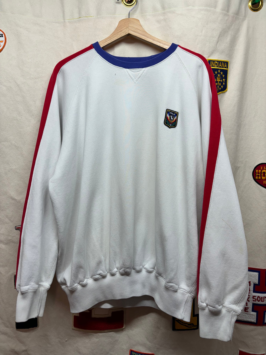 Vintage 80s Polo Ralph Laren Uni Crest Crewneck Sweatshirt: L