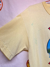 Load image into Gallery viewer, Vintage I&#39;m Po But I&#39;m Proud Po Folks Seafood Family Restaurant 70&#39;s Yellow T-Shirt: Large/Medium
